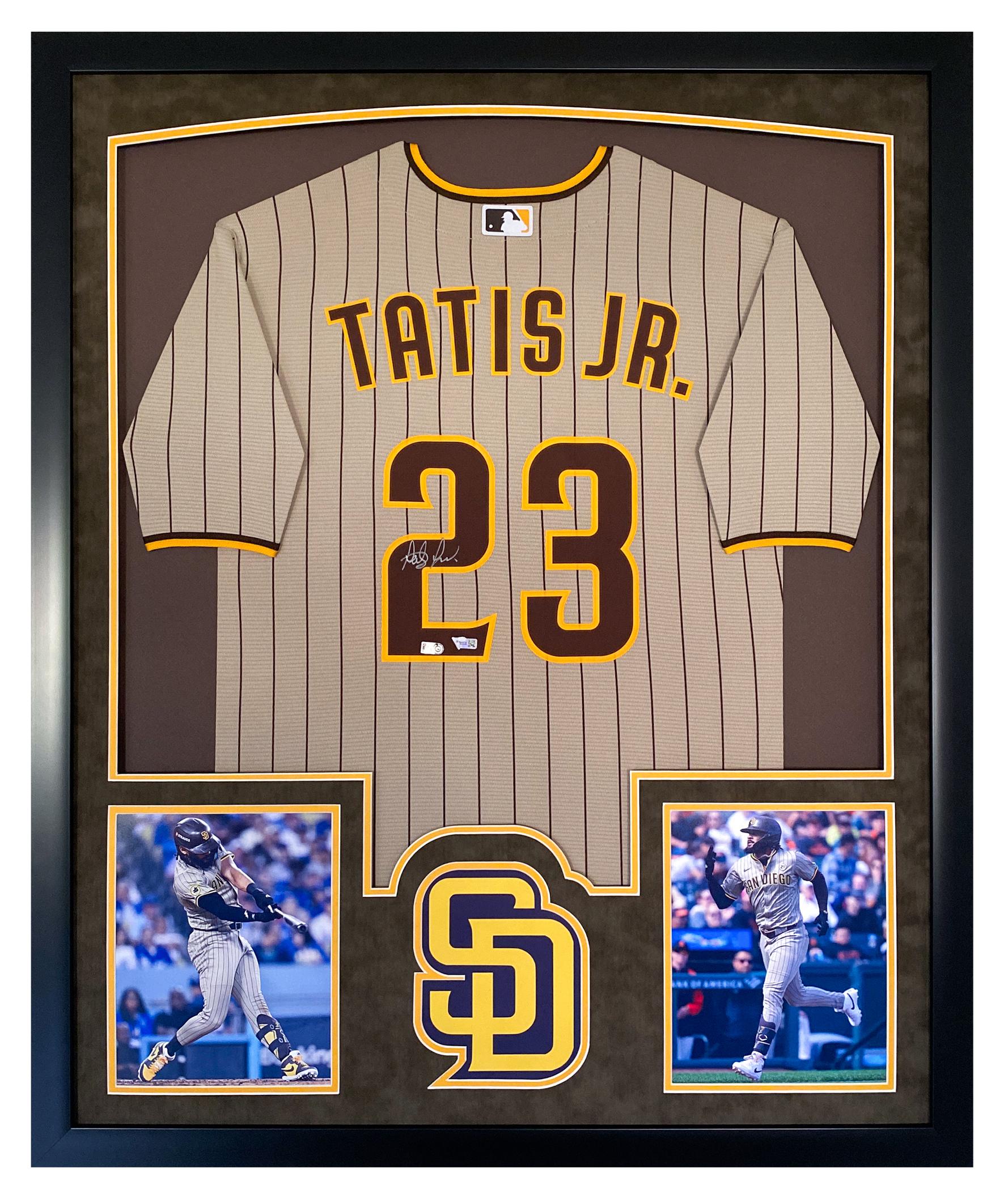 Fernando Tatis Jr. Signed Padres Custom Framed LED Jersey Display (Fanatics) at PristineAuction.com Fernando Tatis Jr. Signed Padres Custom Framed LED Jersey Display (Fanatics) at PristineAuction.com