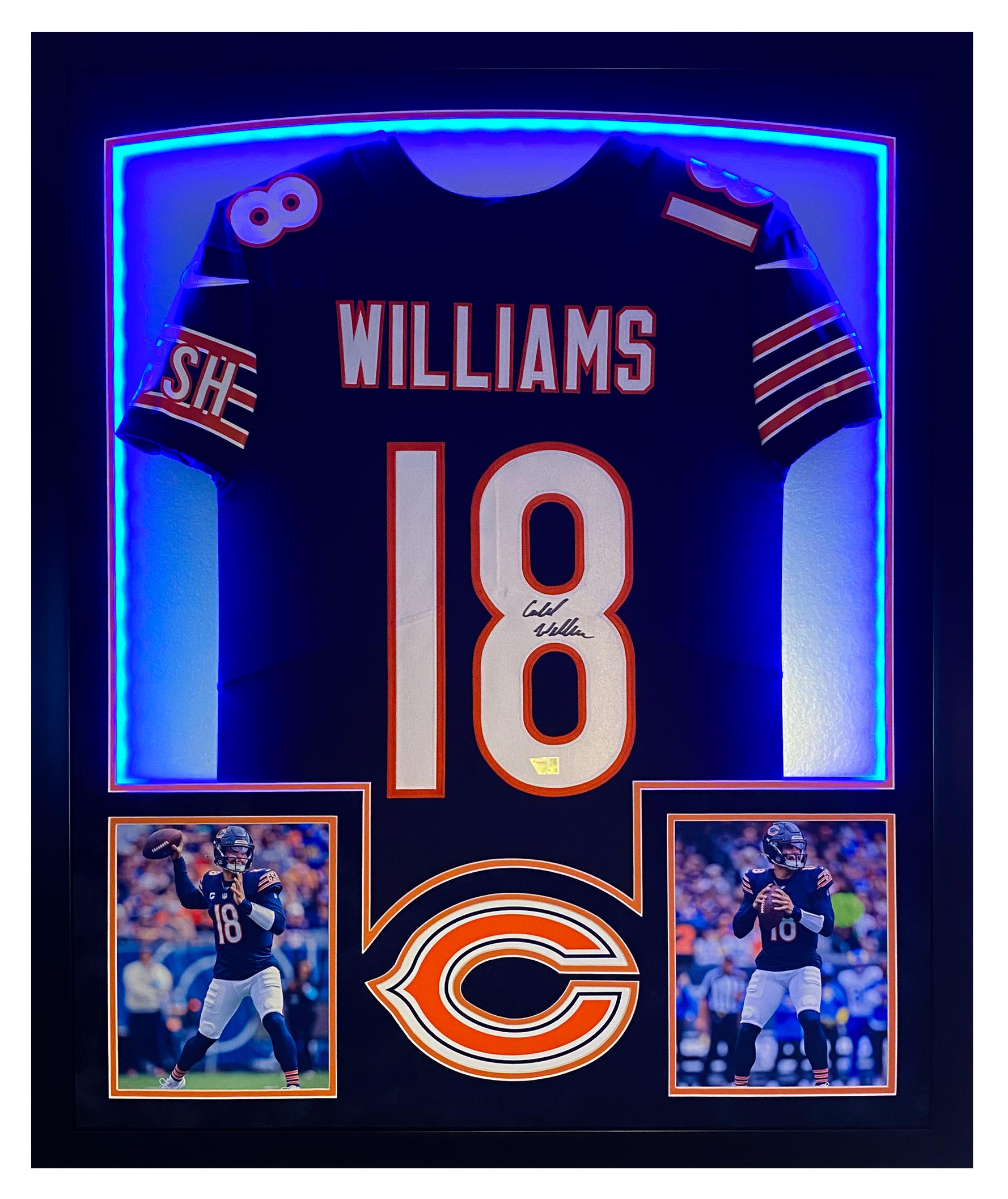Caleb Williams Signed Bears Custom Framed LED Jersey Display (Fanatics) at PristineAuction.com Caleb Williams Signed Bears Custom Framed LED Jersey Display (Fanatics) at PristineAuction.com