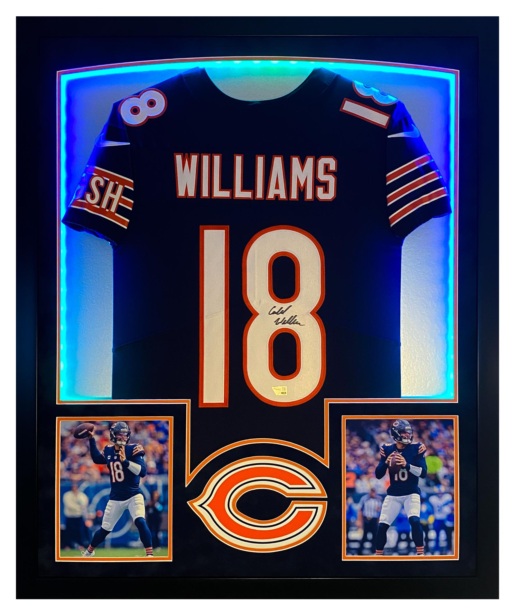 Caleb Williams Signed Bears Custom Framed LED Jersey Display (Fanatics) at PristineAuction.com Caleb Williams Signed Bears Custom Framed LED Jersey Display (Fanatics) at PristineAuction.com