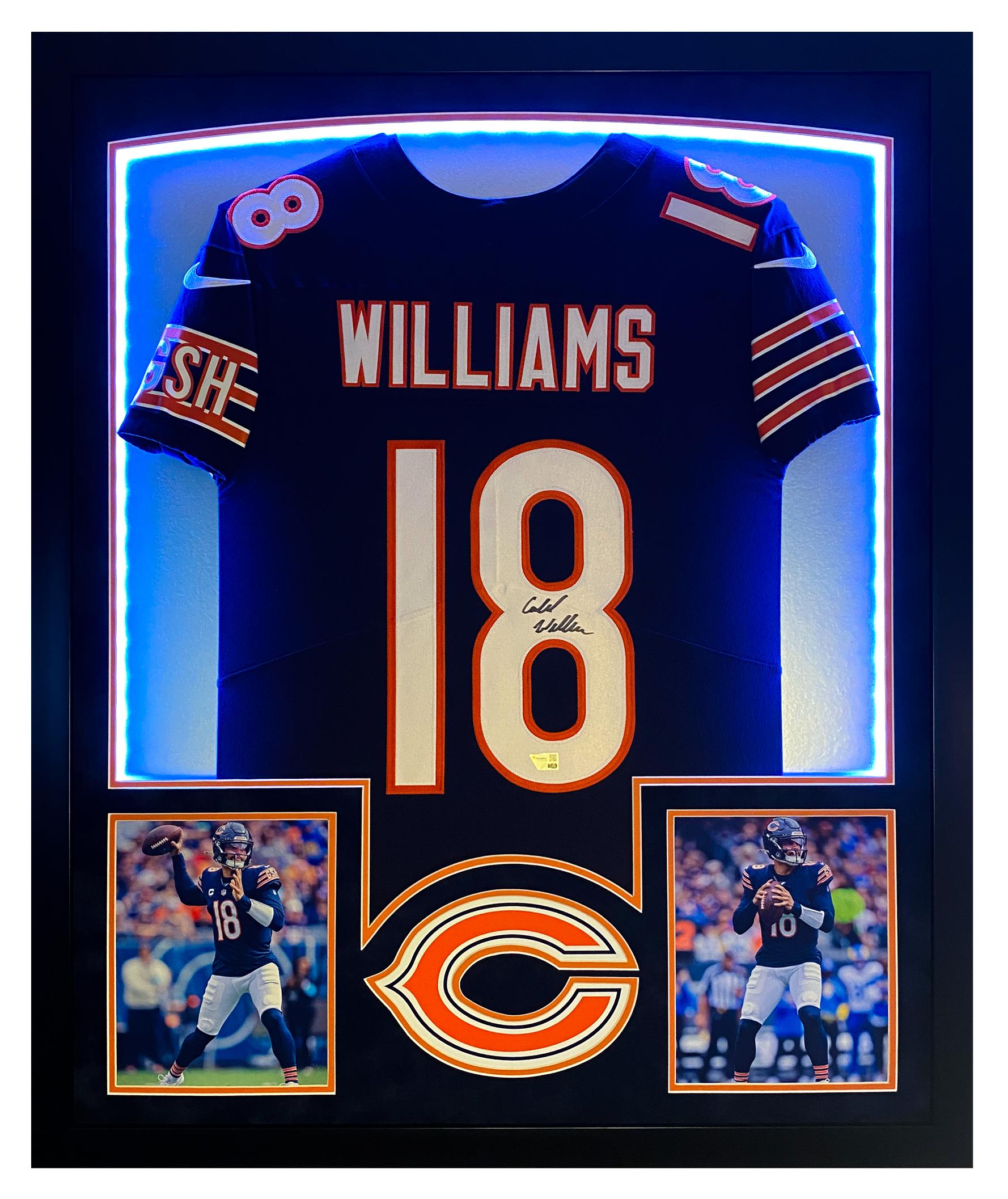 Caleb Williams Signed Bears Custom Framed LED Jersey Display (Fanatics) at PristineAuction.com Caleb Williams Signed Bears Custom Framed LED Jersey Display (Fanatics) at PristineAuction.com