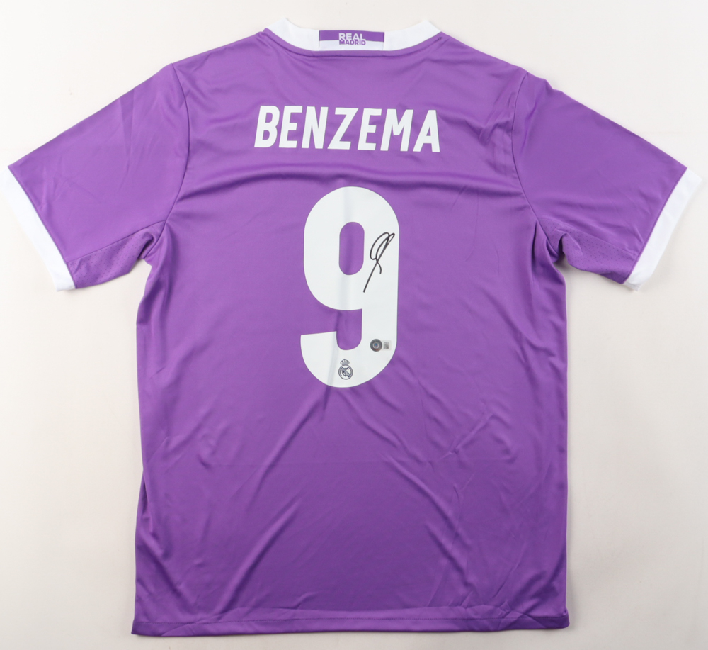 Karim Benzema Signed Real Madrid Adidas Jersey (Beckett) at PristineAuction.com Karim Benzema Signed Real Madrid Adidas Jersey (Beckett) at PristineAuction.com