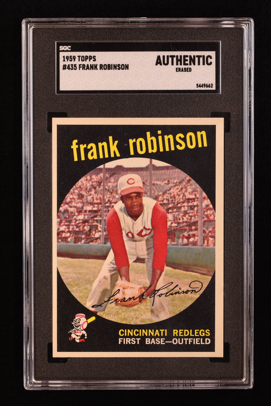 Frank Robinson 1959 Topps #435 (SGC Authentic) at PristineAuction.com Frank Robinson 1959 Topps #435 (SGC Authentic) at PristineAuction.com