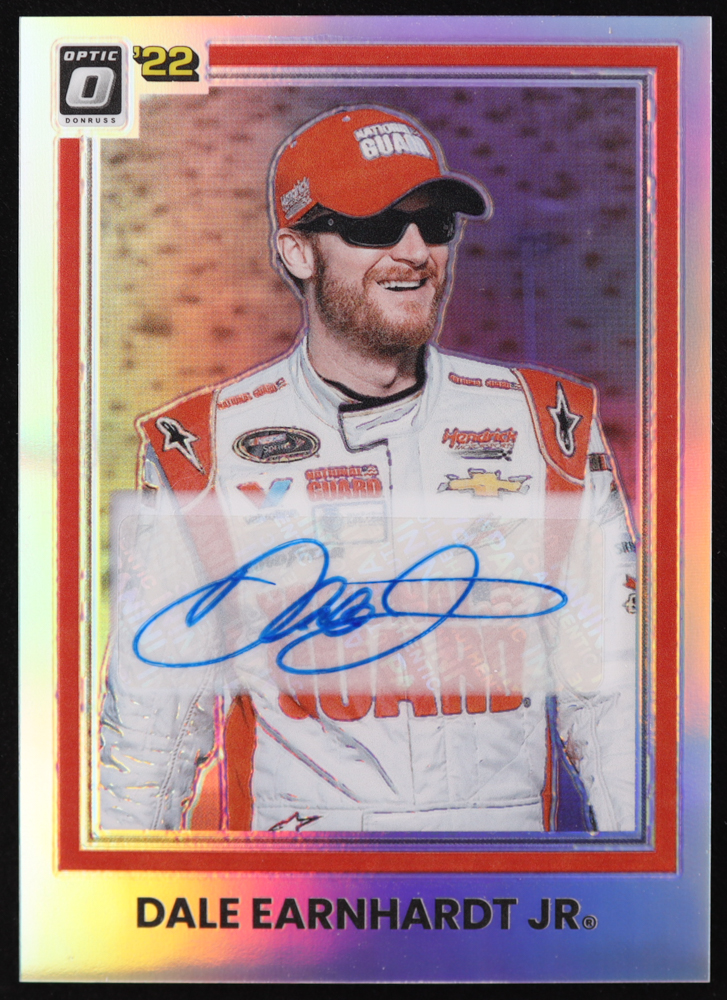 Dale Earnhardt Jr. 2022 Donruss Optic Signatures Holo #63 RETRO #94/99 at PristineAuction.com Dale Earnhardt Jr. 2022 Donruss Optic Signatures Holo #63 RETRO #94/99 at PristineAuction.com