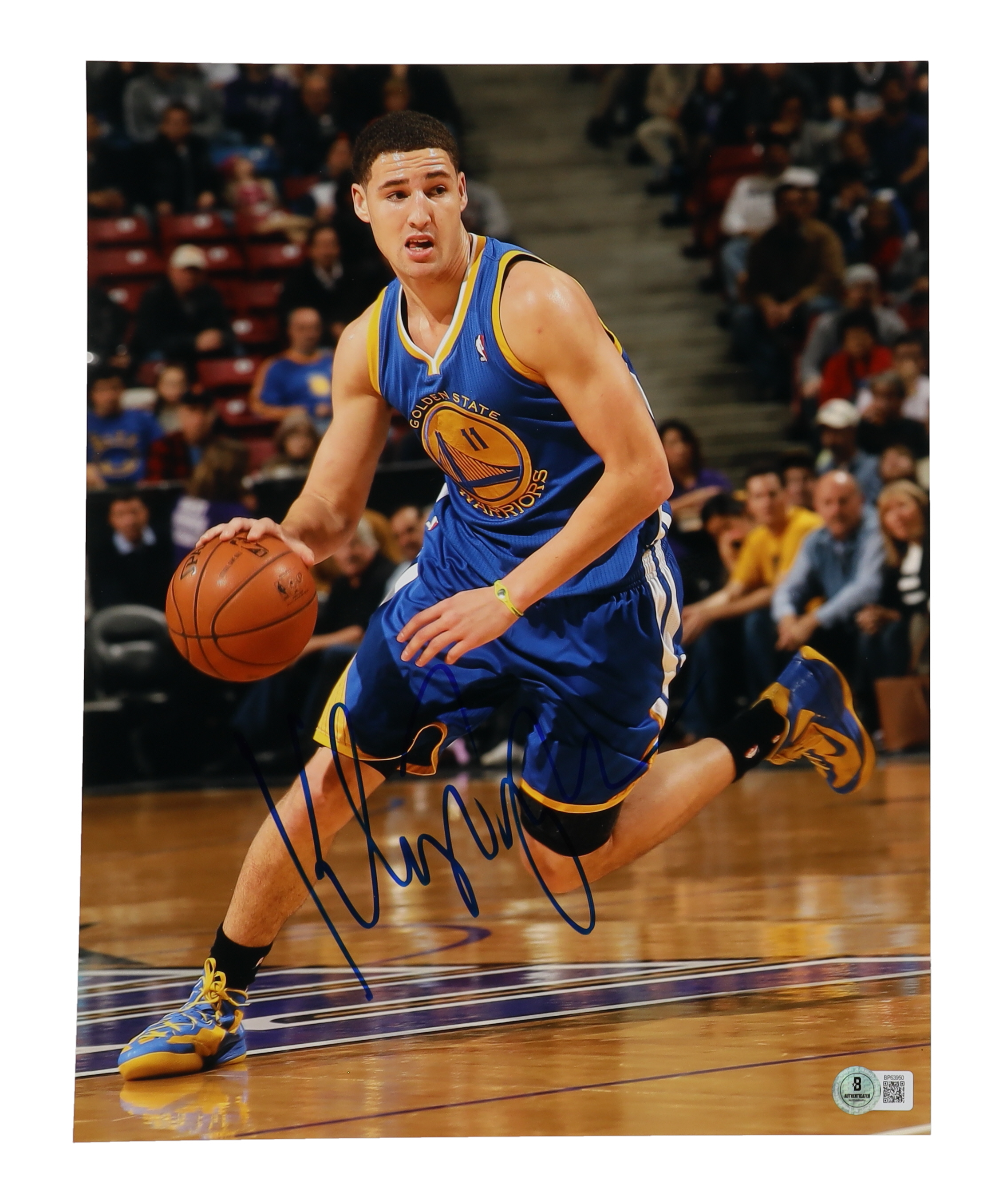Klay Thompson Signed Warriors 11x14 Photo (Beckett) at PristineAuction.com Klay Thompson Signed Warriors 11x14 Photo (Beckett) at PristineAuction.com