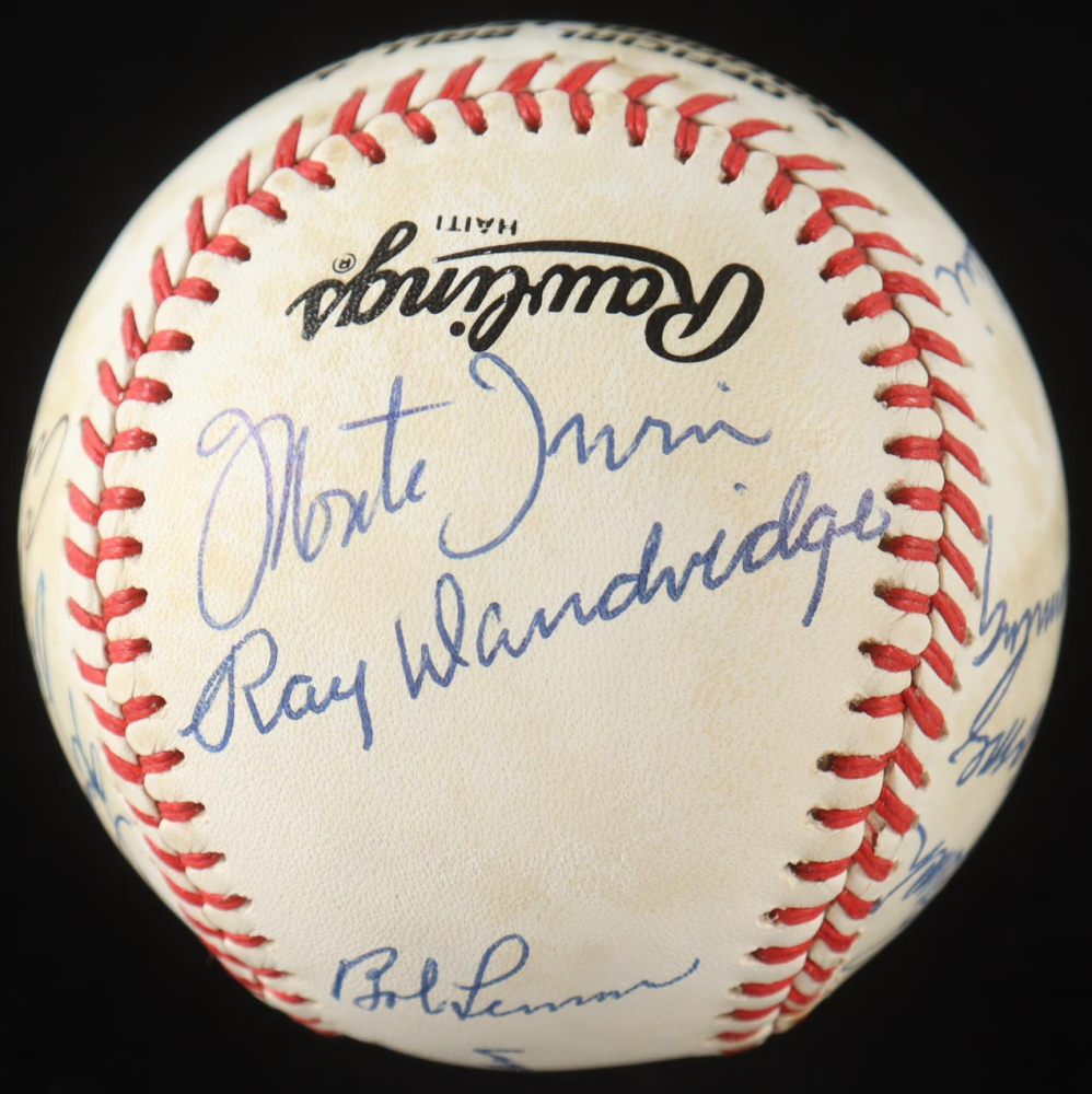 Hall of Famers ONL Baseball Signed by (13) with Lefty Gomez, Luke