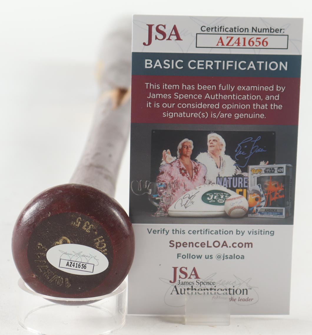 Eugenio Suarez Signed Game-Used Rawlings Baseball Bat (JSA) at PristineAuction.com Eugenio Suarez Signed Game-Used Rawlings Baseball Bat (JSA) at PristineAuction.com