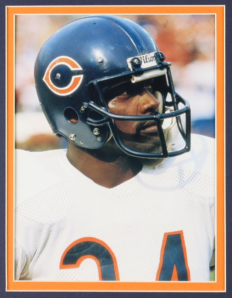 Walter Payton Signed Custom Framed Cut Display With Jersey, Hall Of Fame Pin & (2) Cloth Hall Of Fame Logo Patches (PSA) at PristineAuction.com Walter Payton Signed Custom Framed Cut Display With Jersey, Hall Of Fame Pin & (2) Cloth Hall Of Fame Logo Patches (PSA) at PristineAuction.com