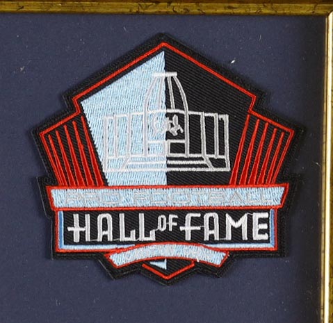 Walter Payton Signed Custom Framed Cut Display With Jersey, Hall Of Fame Pin & (2) Cloth Hall Of Fame Logo Patches (PSA) at PristineAuction.com Walter Payton Signed Custom Framed Cut Display With Jersey, Hall Of Fame Pin & (2) Cloth Hall Of Fame Logo Patches (PSA) at PristineAuction.com