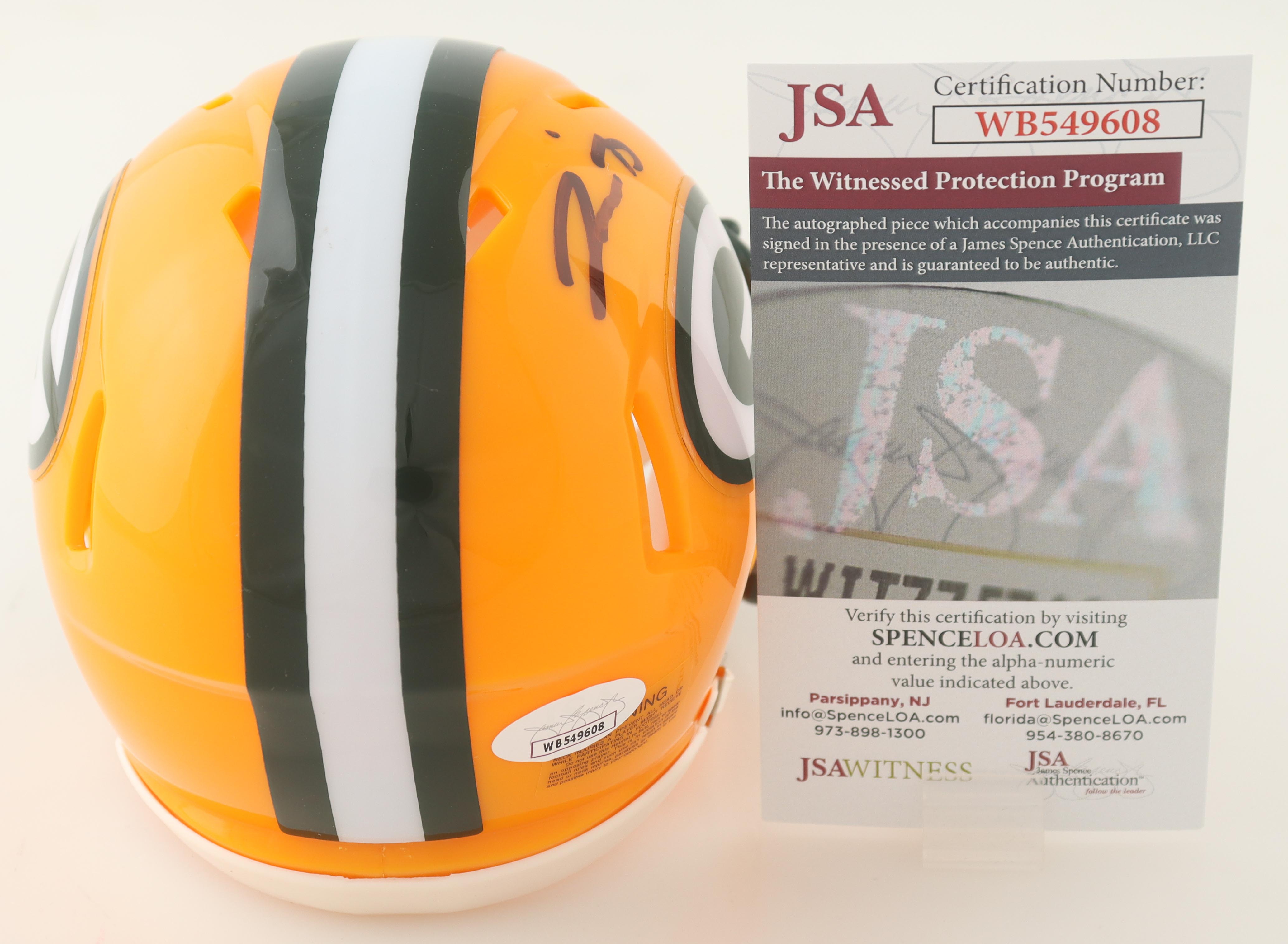 Javon Bullard Signed Packers Speed Mini Helmet (JSA) at PristineAuction.com Javon Bullard Signed Packers Speed Mini Helmet (JSA) at PristineAuction.com