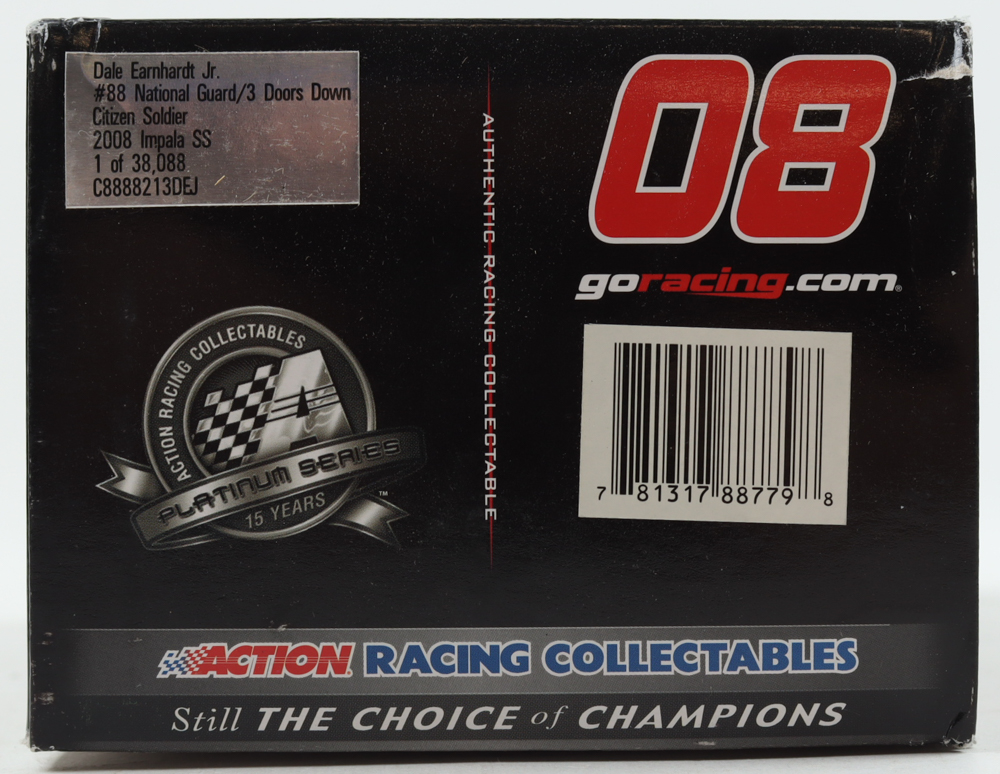 Dale Earnhardt Jr. Signed NASCAR #88 National Guard / 3 Doors Down Citizen Soldier 2008 Impala SS - 1:24 Premium Diecast Car (Beckett) at PristineAuction.com Dale Earnhardt Jr. Signed NASCAR #88 National Guard / 3 Doors Down Citizen Soldier 2008 Impala SS - 1:24 Premium Diecast Car (Beckett) at PristineAuction.com