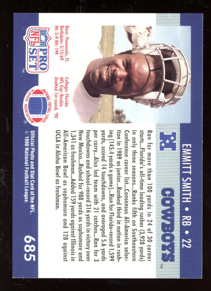 Emmitt Smith 1990 Pro Set #685 at PristineAuction.com Emmitt Smith 1990 Pro Set #685 at PristineAuction.com