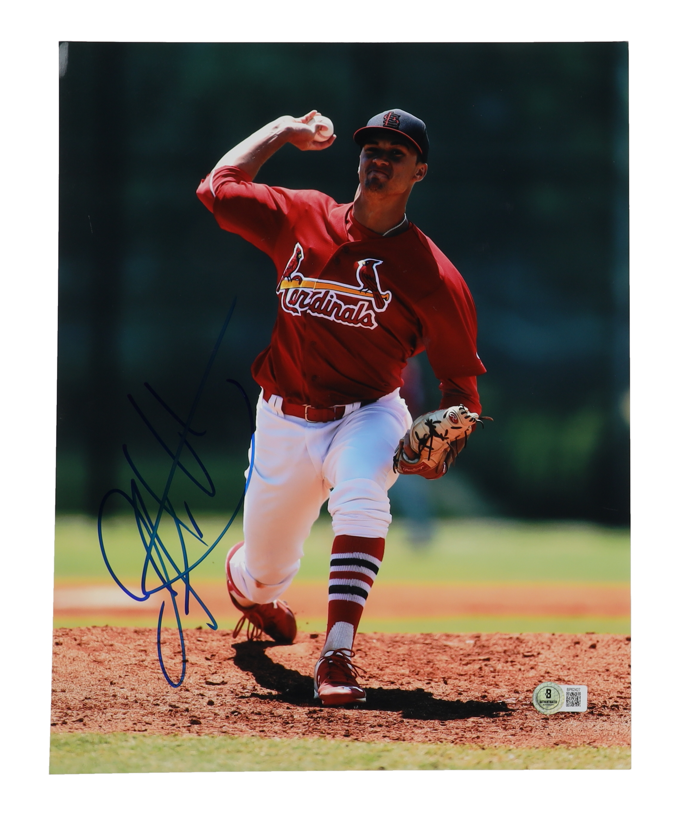 Jack Flaherty Signed Cardinals 11x14 Photo (Beckett) | Pristine Auction