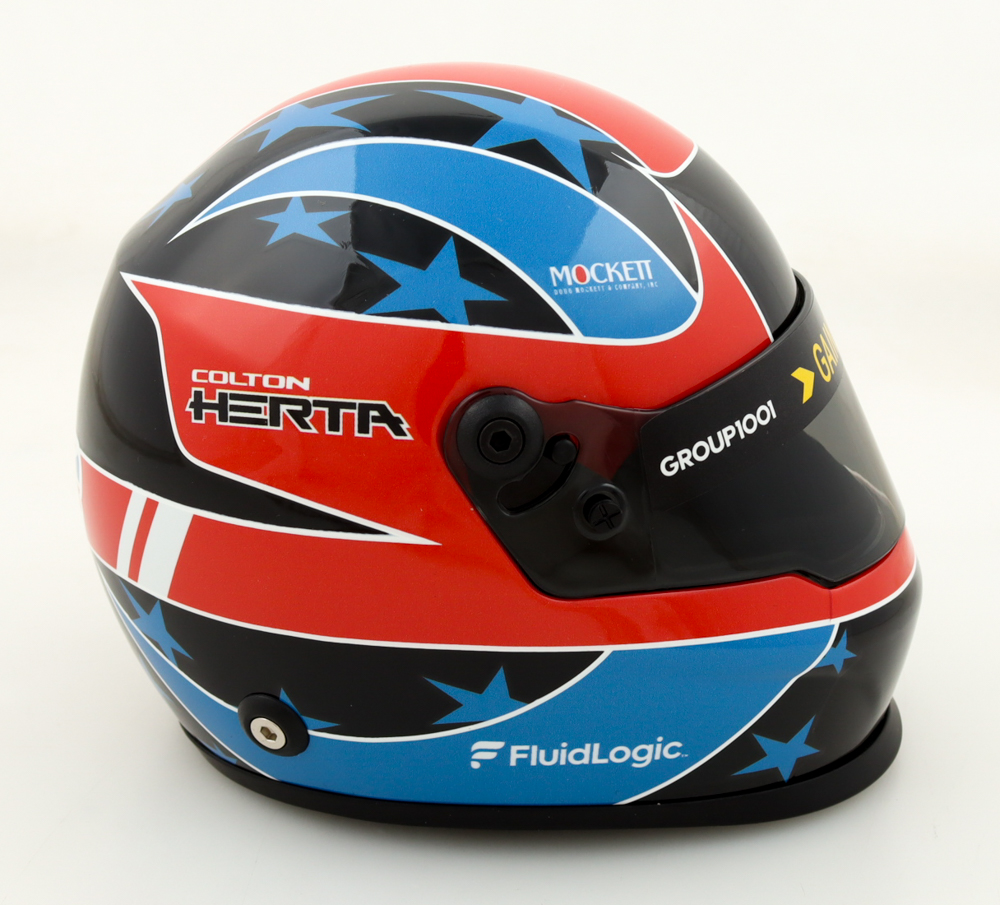 Colton Herta Indycar Series 1:2 Scale Mini Helmet at PristineAuction.com Colton Herta Indycar Series 1:2 Scale Mini Helmet at PristineAuction.com