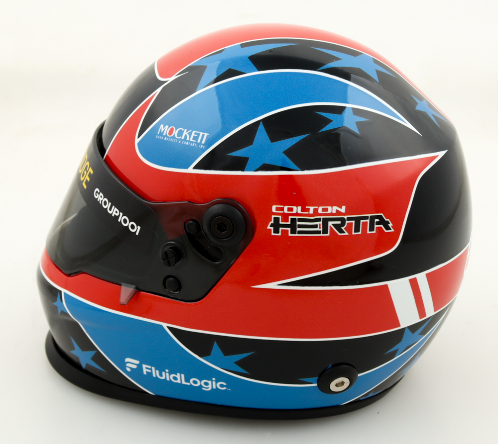 Colton Herta Indycar Series 1:2 Scale Mini Helmet at PristineAuction.com Colton Herta Indycar Series 1:2 Scale Mini Helmet at PristineAuction.com