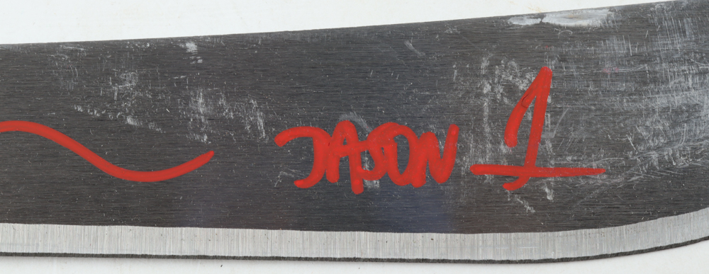 Ari Lehman Signed "Friday The 13th" Prop Machete Inscribed "Kill For Mother Jason 1" (JSA) at PristineAuction.com Ari Lehman Signed "Friday The 13th" Prop Machete Inscribed "Kill For Mother Jason 1" (JSA) at PristineAuction.com