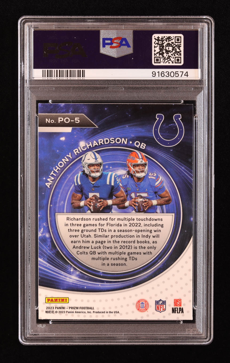 Anthony Richardson 2023 Panini Prizm Portals #5 RC (PSA 10) at PristineAuction.com Anthony Richardson 2023 Panini Prizm Portals #5 RC (PSA 10) at PristineAuction.com