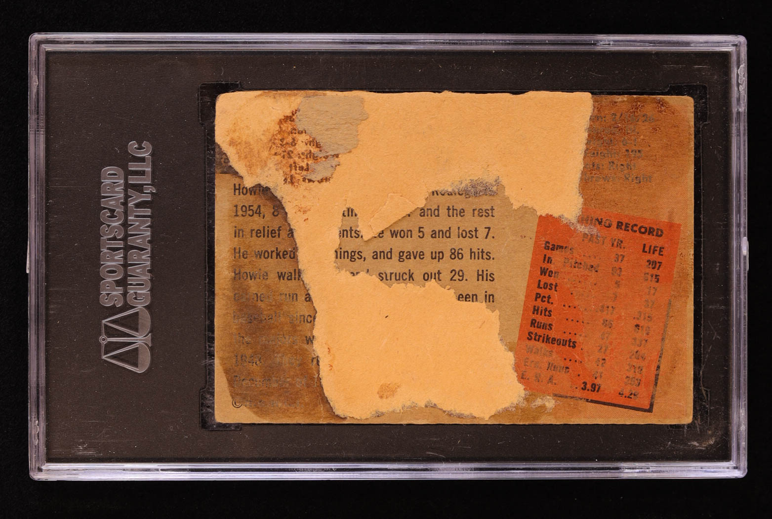 Howie Judson Signed 1955 Bowman #193 (SGC) at PristineAuction.com Howie Judson Signed 1955 Bowman #193 (SGC) at PristineAuction.com