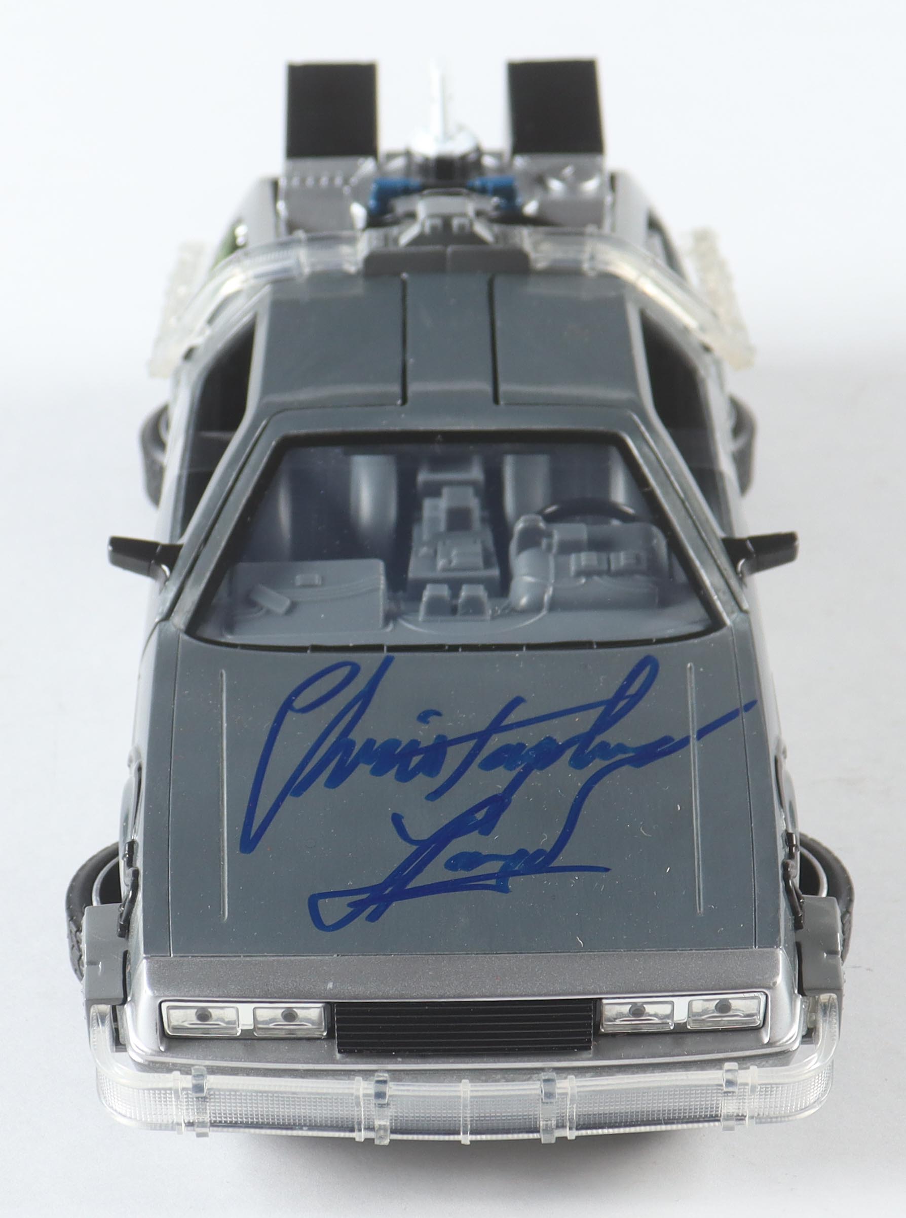 Christopher Lloyd Signed "Back to the Future Part 2" DeLorean Time Machine 1:24 Scale Die-Cast Car (Beckett) at PristineAuction.com Christopher Lloyd Signed "Back to the Future Part 2" DeLorean Time Machine 1:24 Scale Die-Cast Car (Beckett) at PristineAuction.com