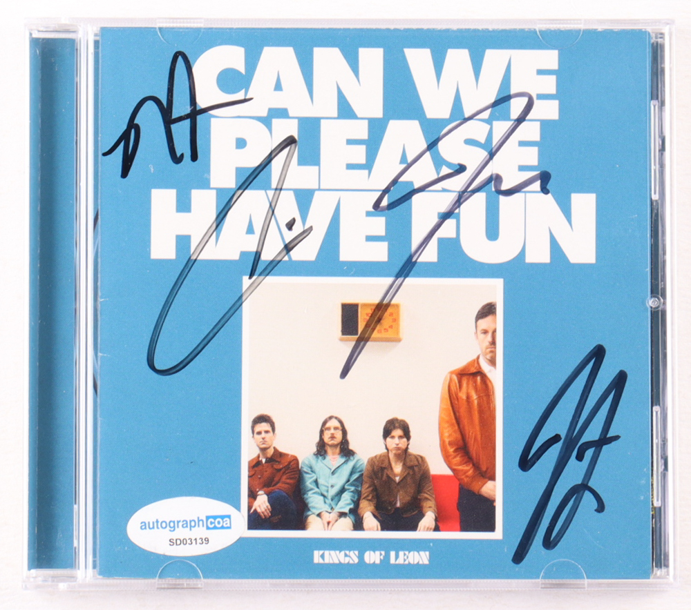 Kings of Leon Signed "Can We Please Have Fun" CD Cover (AutographCOA) at PristineAuction.com Kings of Leon Signed "Can We Please Have Fun" CD Cover (AutographCOA) at PristineAuction.com
