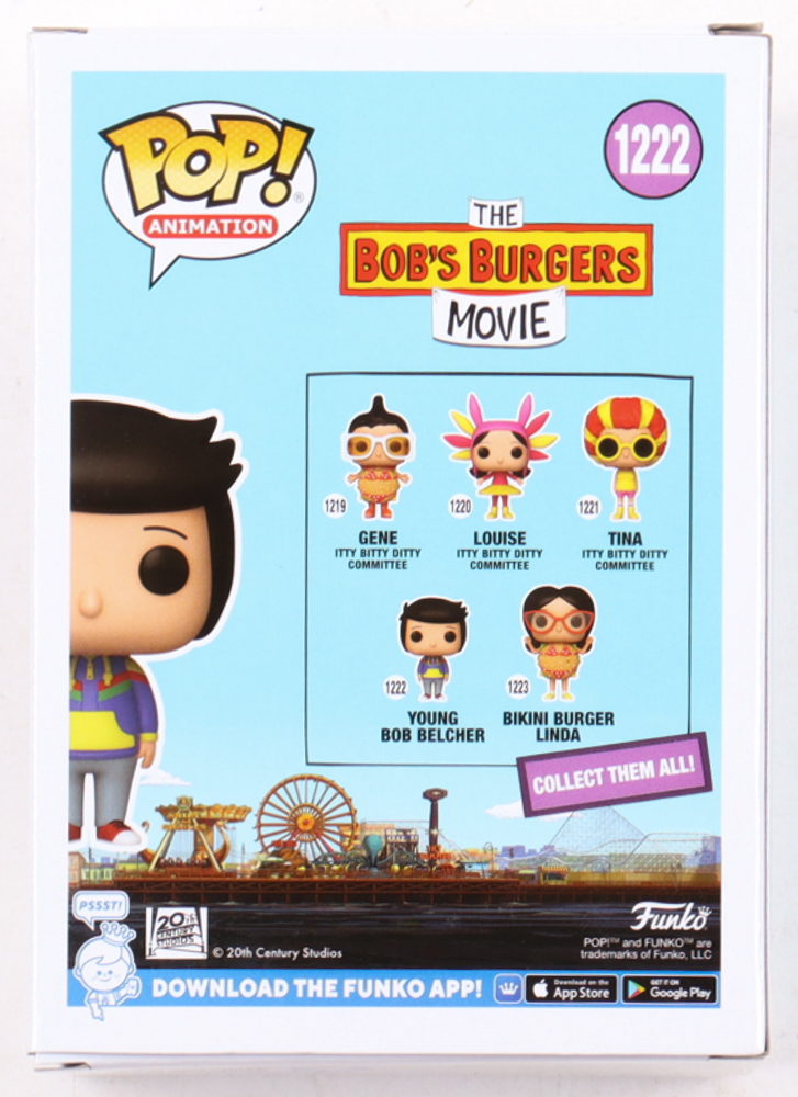 H. Jon Benjamin Signed "The Bob's Burgers Movie" #1222 Young Bob Belcher Funko Pop! Vinyl Figure Inscribed "Bob" (Beckett) at PristineAuction.com H. Jon Benjamin Signed "The Bob's Burgers Movie" #1222 Young Bob Belcher Funko Pop! Vinyl Figure Inscribed "Bob" (Beckett) at PristineAuction.com