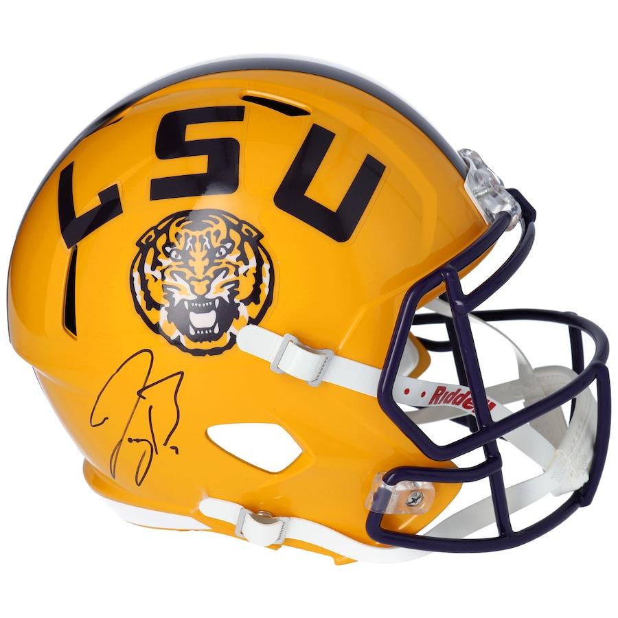 Joe Burrow Signed LSU Tigers Full-Size Speed Helmet (Fanatics) at PristineAuction.com Joe Burrow Signed LSU Tigers Full-Size Speed Helmet (Fanatics) at PristineAuction.com