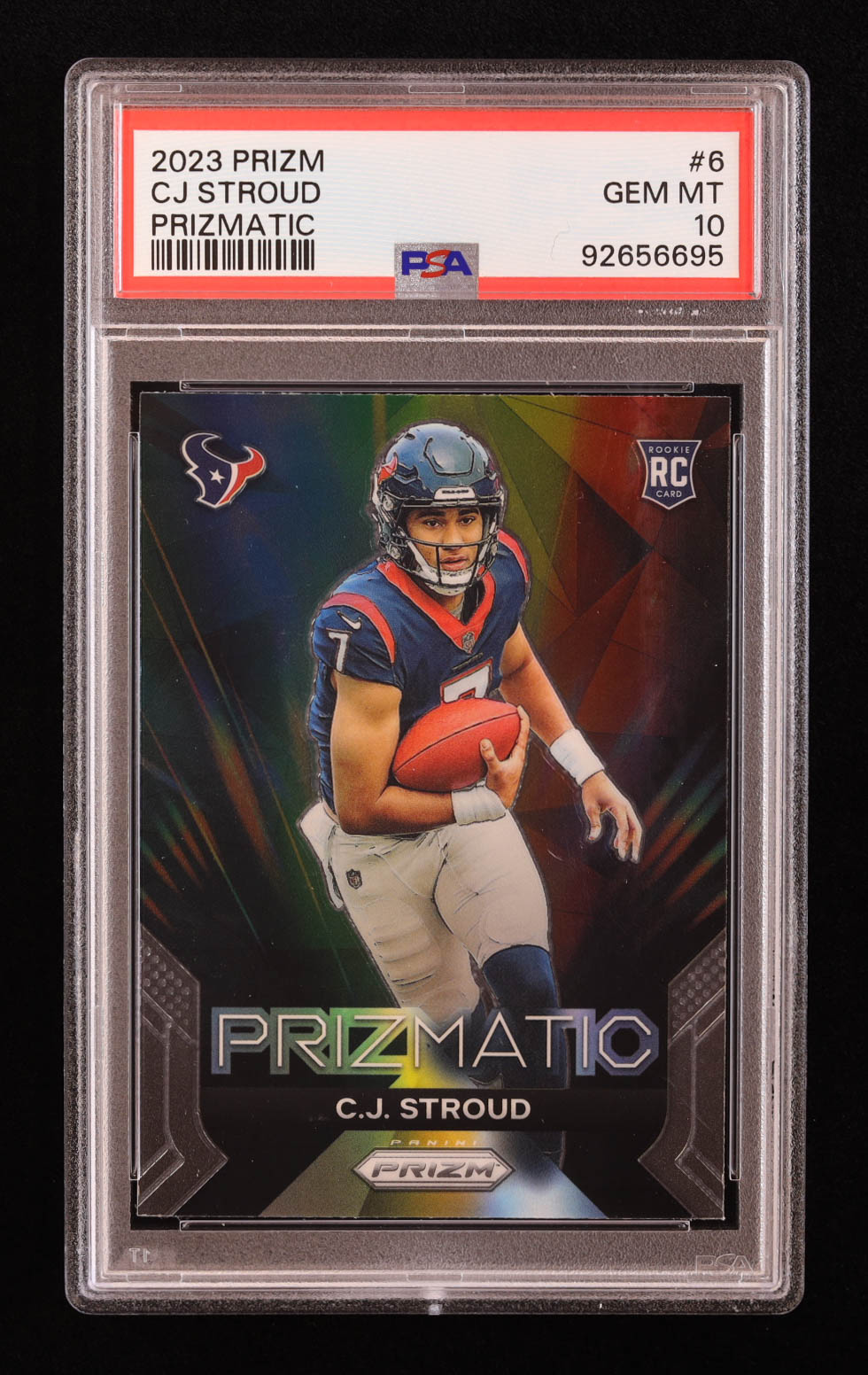 CJ Stroud 2023 Panini Prizm Prizmatic #6 RC (PSA 10) at PristineAuction.com CJ Stroud 2023 Panini Prizm Prizmatic #6 RC (PSA 10) at PristineAuction.com