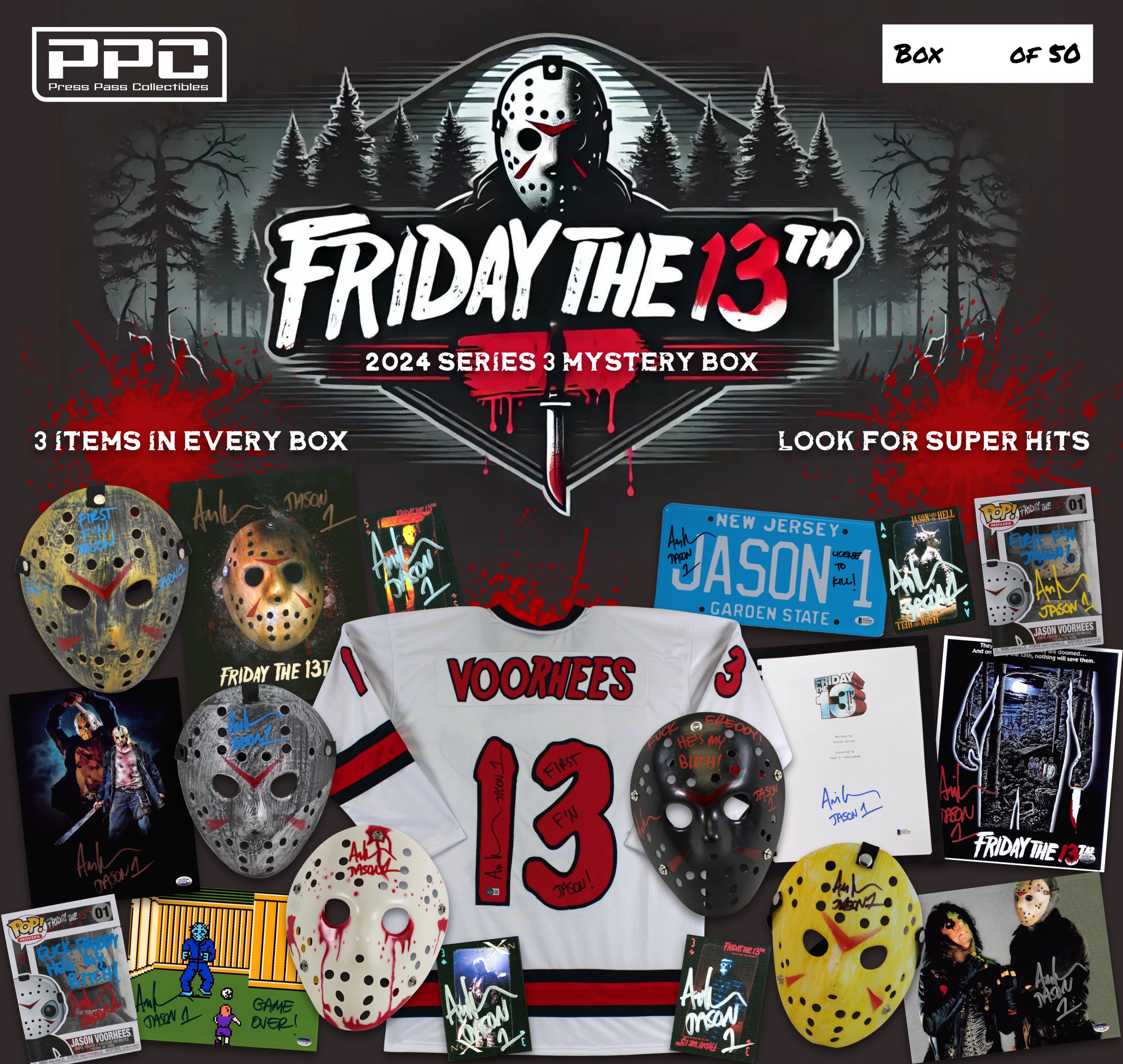 Press Pass Collectibles 2024 "Friday the 13th" Ari Lehman Mystery Box – Series 3 at PristineAuction.com Press Pass Collectibles 2024 "Friday the 13th" Ari Lehman Mystery Box – Series 3 at PristineAuction.com