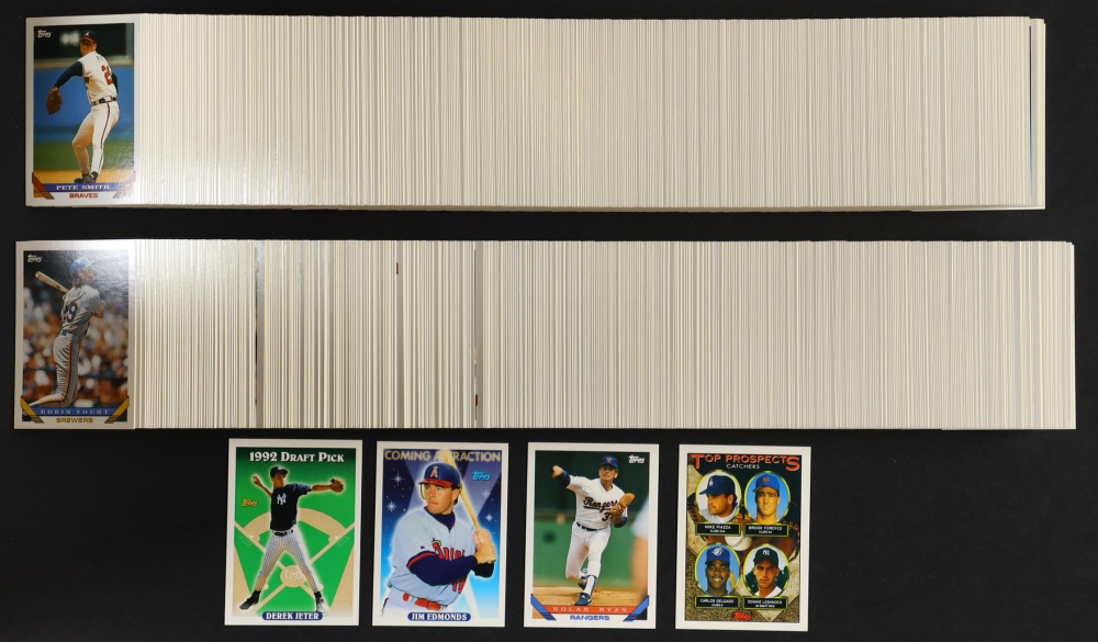 1993 Topps Baseball Complete Set of (825) Cards with Derek Jeter 98 RC