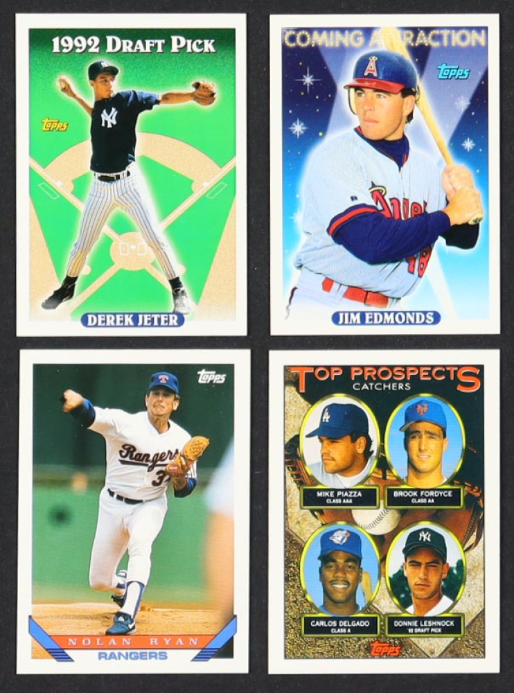 1993 Topps Baseball Complete Set of (825) Cards with Derek Jeter 98 RC