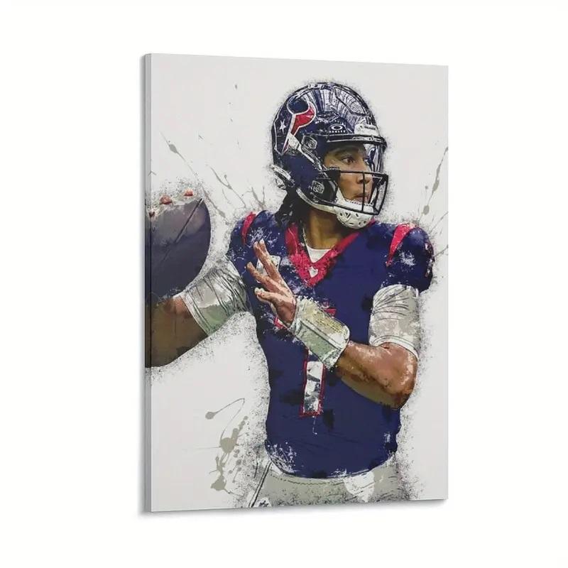 C.J. Stroud Texans Custom 16x24 Canvas at PristineAuction.com C.J. Stroud Texans Custom 16x24 Canvas at PristineAuction.com