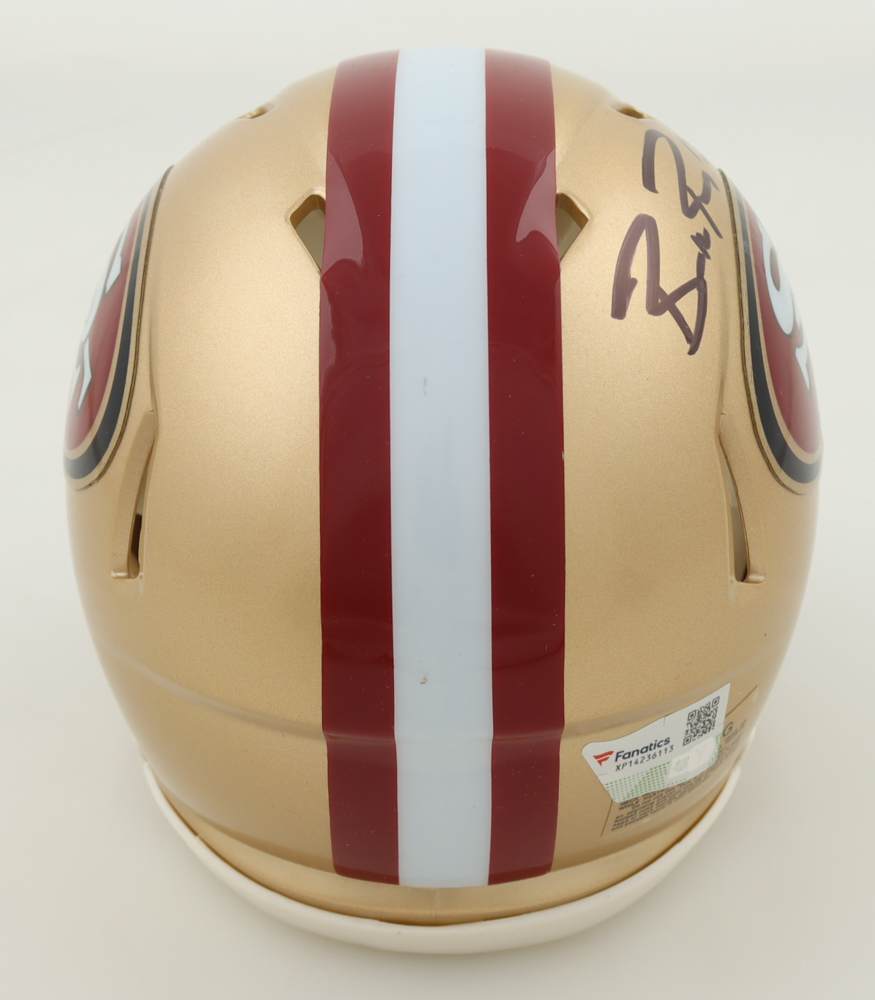 Brock Purdy Signed 49ers Speed Mini Helmet (Fanatics) at PristineAuction.com Brock Purdy Signed 49ers Speed Mini Helmet (Fanatics) at PristineAuction.com