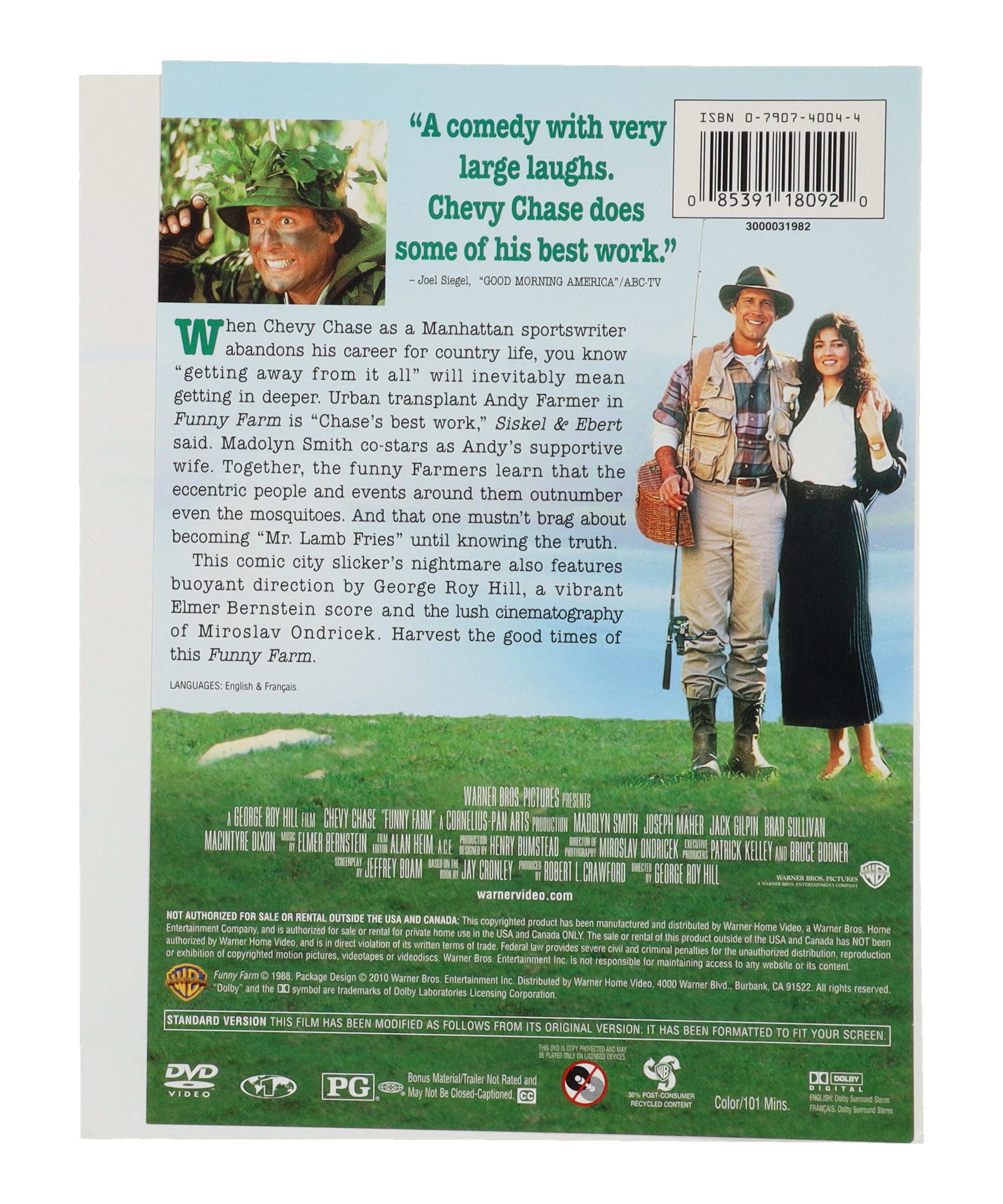 Chevy Chase Signed "Funny Farm" DVD Cover (Beckett) at PristineAuction.com Chevy Chase Signed "Funny Farm" DVD Cover (Beckett) at PristineAuction.com