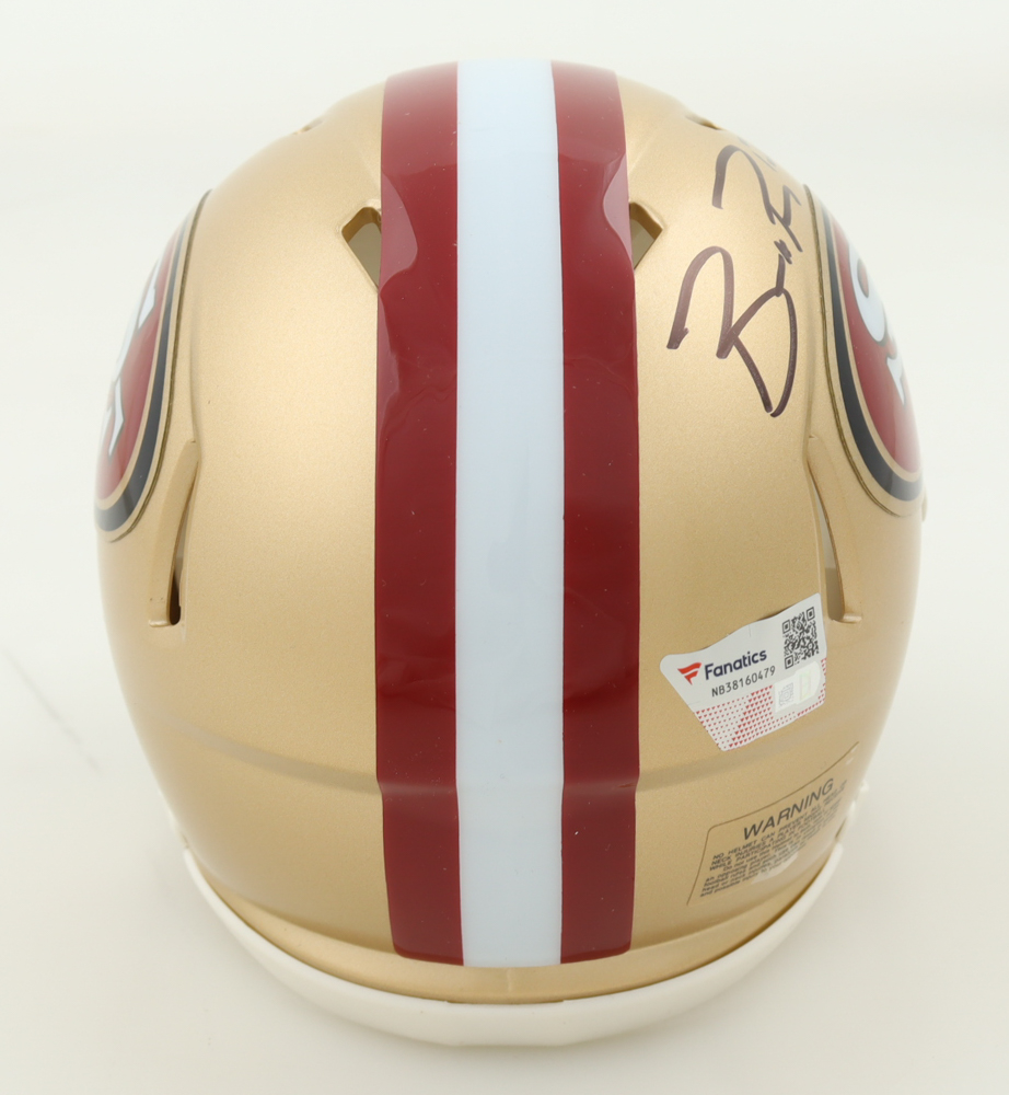 Brock Purdy Signed 49ers Speed Mini Helmet (Fanatics) at PristineAuction.com Brock Purdy Signed 49ers Speed Mini Helmet (Fanatics) at PristineAuction.com