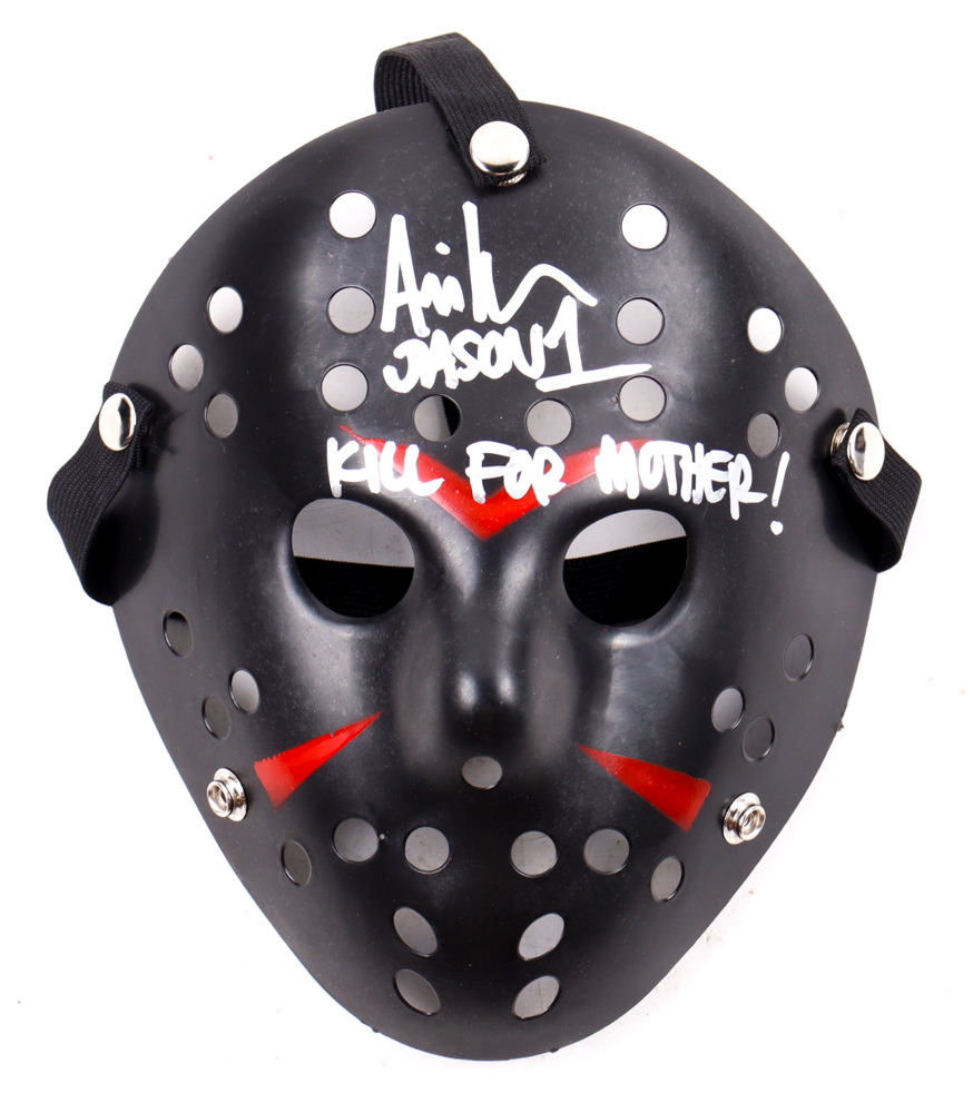 Ari Lehman Signed Jason "Friday the 13th" Mask Inscribed "Jason 1" & "Kill For Mother!" (JSA) at PristineAuction.com Ari Lehman Signed Jason "Friday the 13th" Mask Inscribed "Jason 1" & "Kill For Mother!" (JSA) at PristineAuction.com