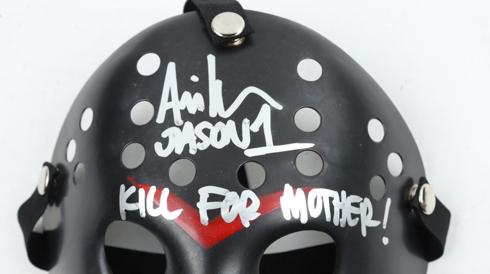 Ari Lehman Signed Jason "Friday the 13th" Mask Inscribed "Jason 1" & "Kill For Mother!" (JSA) at PristineAuction.com Ari Lehman Signed Jason "Friday the 13th" Mask Inscribed "Jason 1" & "Kill For Mother!" (JSA) at PristineAuction.com