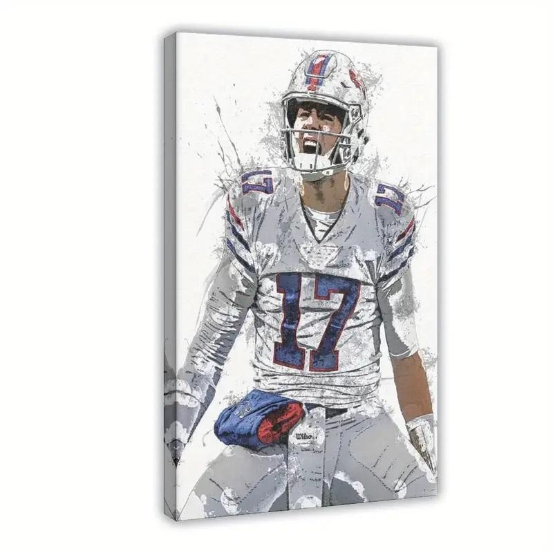 Josh Allen Bills Custom 16x24 Canvas at PristineAuction.com Josh Allen Bills Custom 16x24 Canvas at PristineAuction.com