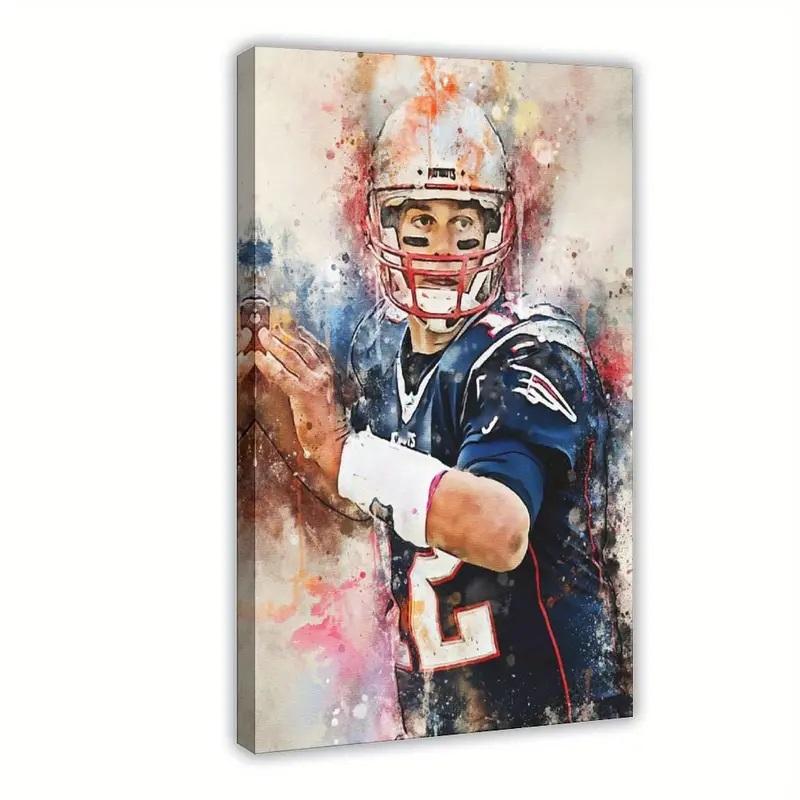 Tom Brady Patriots Custom 16x24 Canvas at PristineAuction.com Tom Brady Patriots Custom 16x24 Canvas at PristineAuction.com