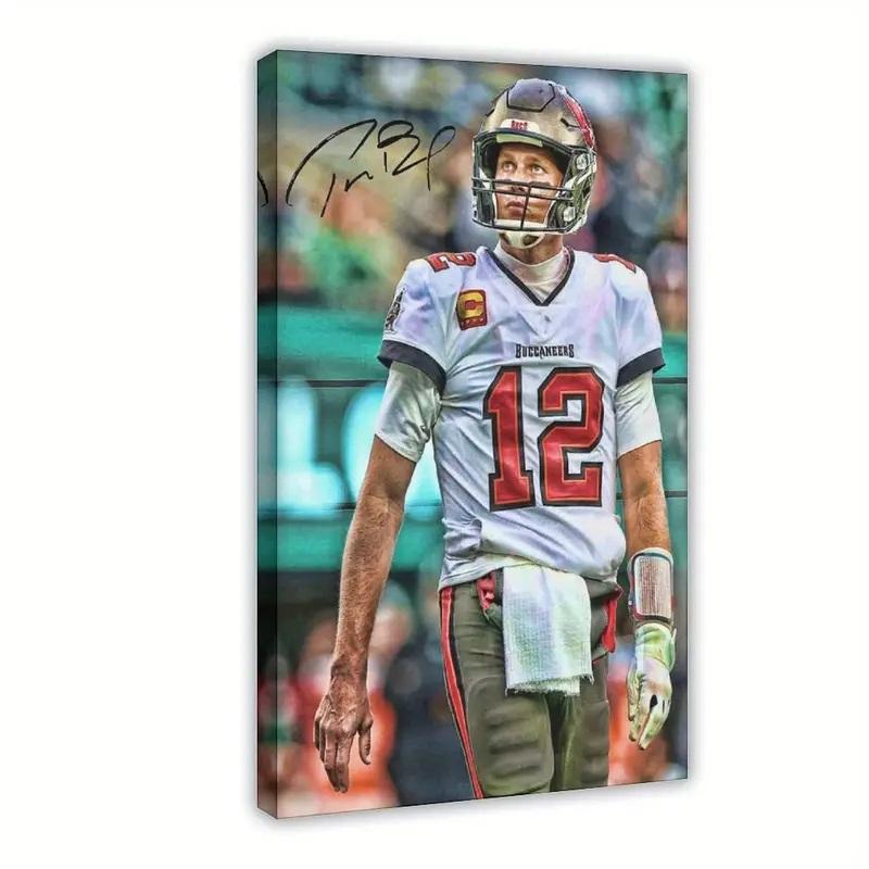 Tom Brady Buccaneers Custom 16x24 Canvas at PristineAuction.com Tom Brady Buccaneers Custom 16x24 Canvas at PristineAuction.com