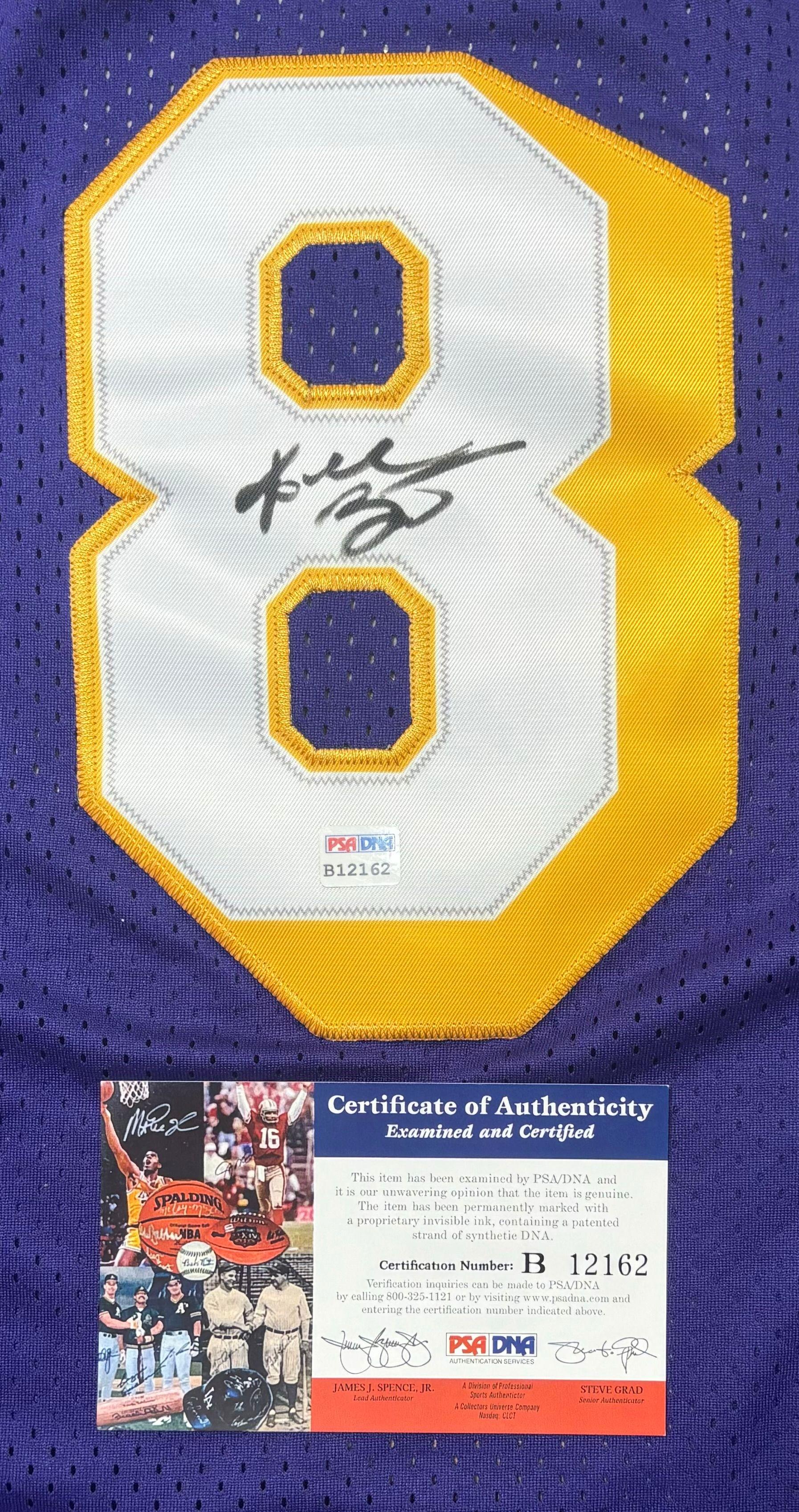 Kobe Bryant Signed Lakers 1996-97 Mitchell & Ness Rookie Throwback Jersey (PSA) at PristineAuction.com Kobe Bryant Signed Lakers 1996-97 Mitchell & Ness Rookie Throwback Jersey (PSA) at PristineAuction.com