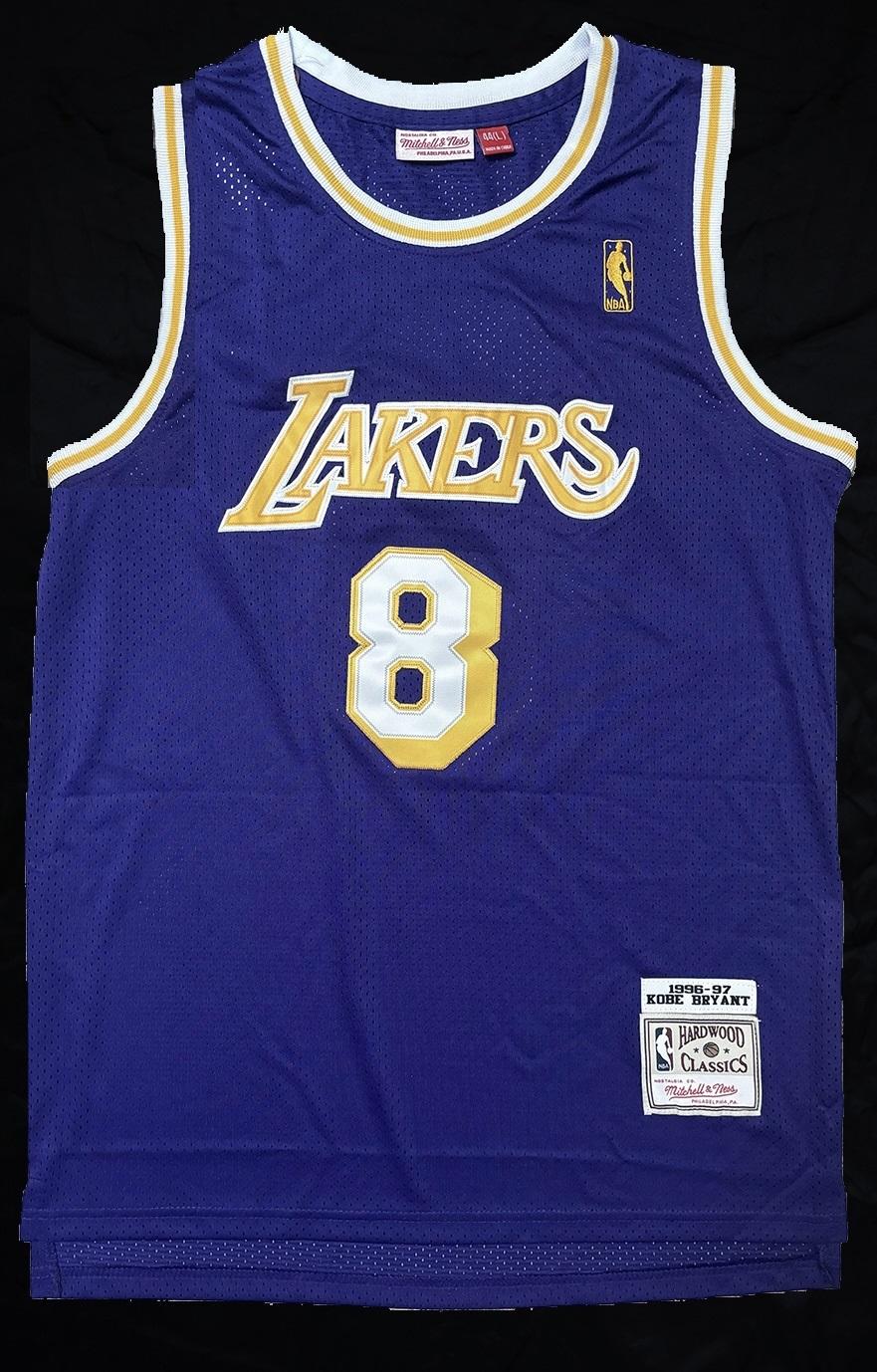 Kobe Bryant Signed Lakers 1996-97 Mitchell & Ness Rookie Throwback Jersey (PSA) at PristineAuction.com Kobe Bryant Signed Lakers 1996-97 Mitchell & Ness Rookie Throwback Jersey (PSA) at PristineAuction.com