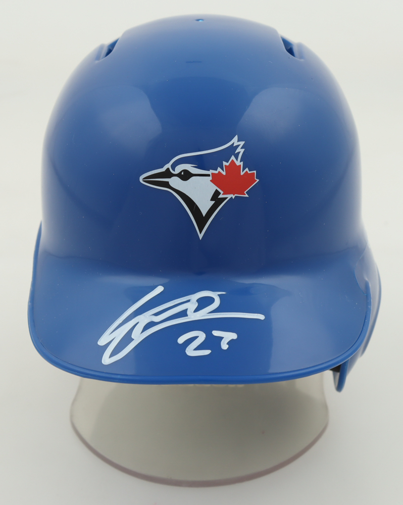 Vladimir Guerrero Jr Signed Blue Jays Mini Batting Helmet (JSA