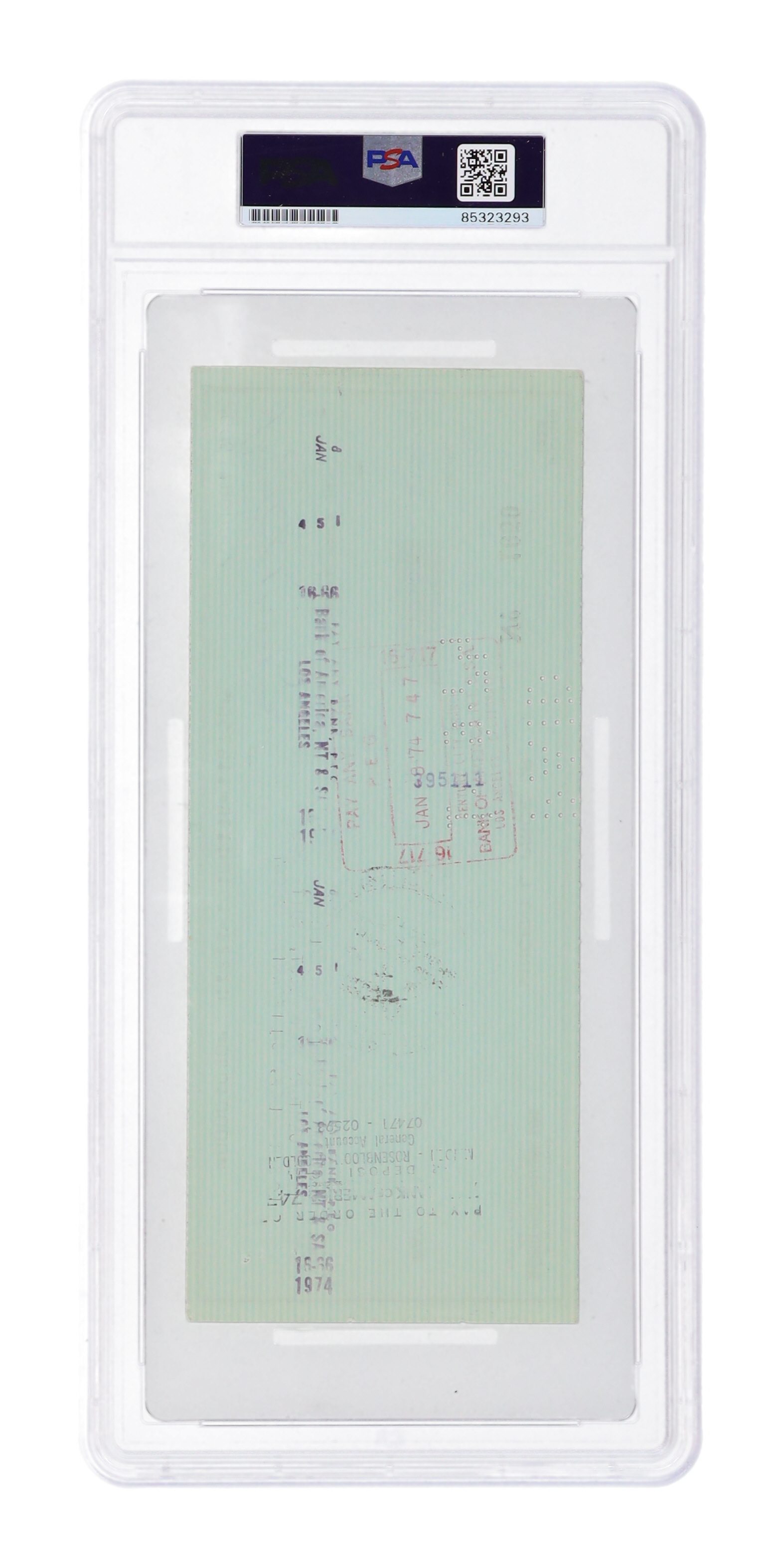 Vincent Price Signed Personal Check (PSA | Auto Grade 10) at PristineAuction.com Vincent Price Signed Personal Check (PSA | Auto Grade 10) at PristineAuction.com