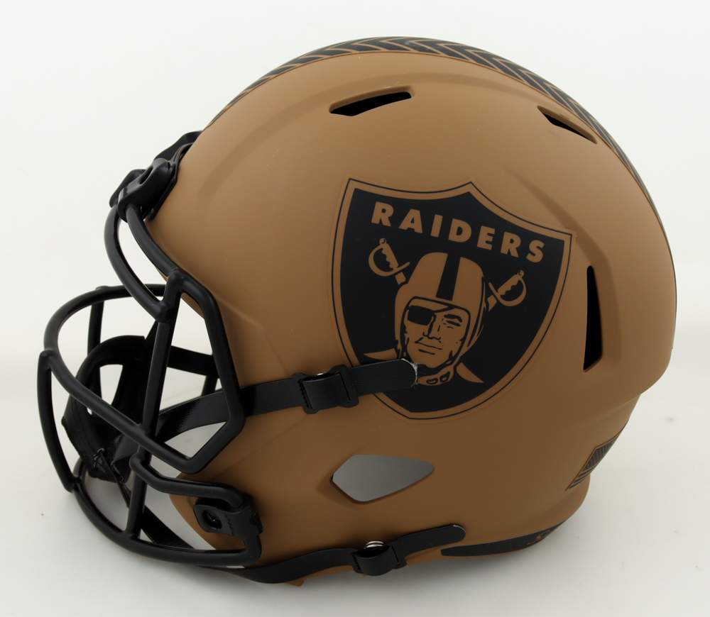 Jim Plunkett Signed Raiders Full-Size Salute to Service Alternate Speed Helmet (Schwartz) at PristineAuction.com Jim Plunkett Signed Raiders Full-Size Salute to Service Alternate Speed Helmet (Schwartz) at PristineAuction.com