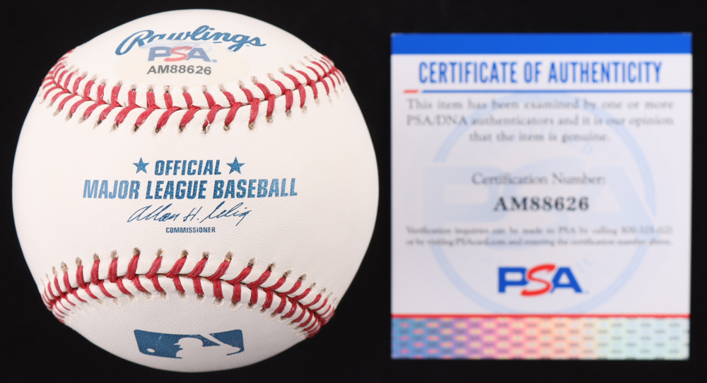 Jim Abbott Signed OML Baseball Inscribed "No Hitter 9-4-93" (PSA) at PristineAuction.com Jim Abbott Signed OML Baseball Inscribed "No Hitter 9-4-93" (PSA) at PristineAuction.com