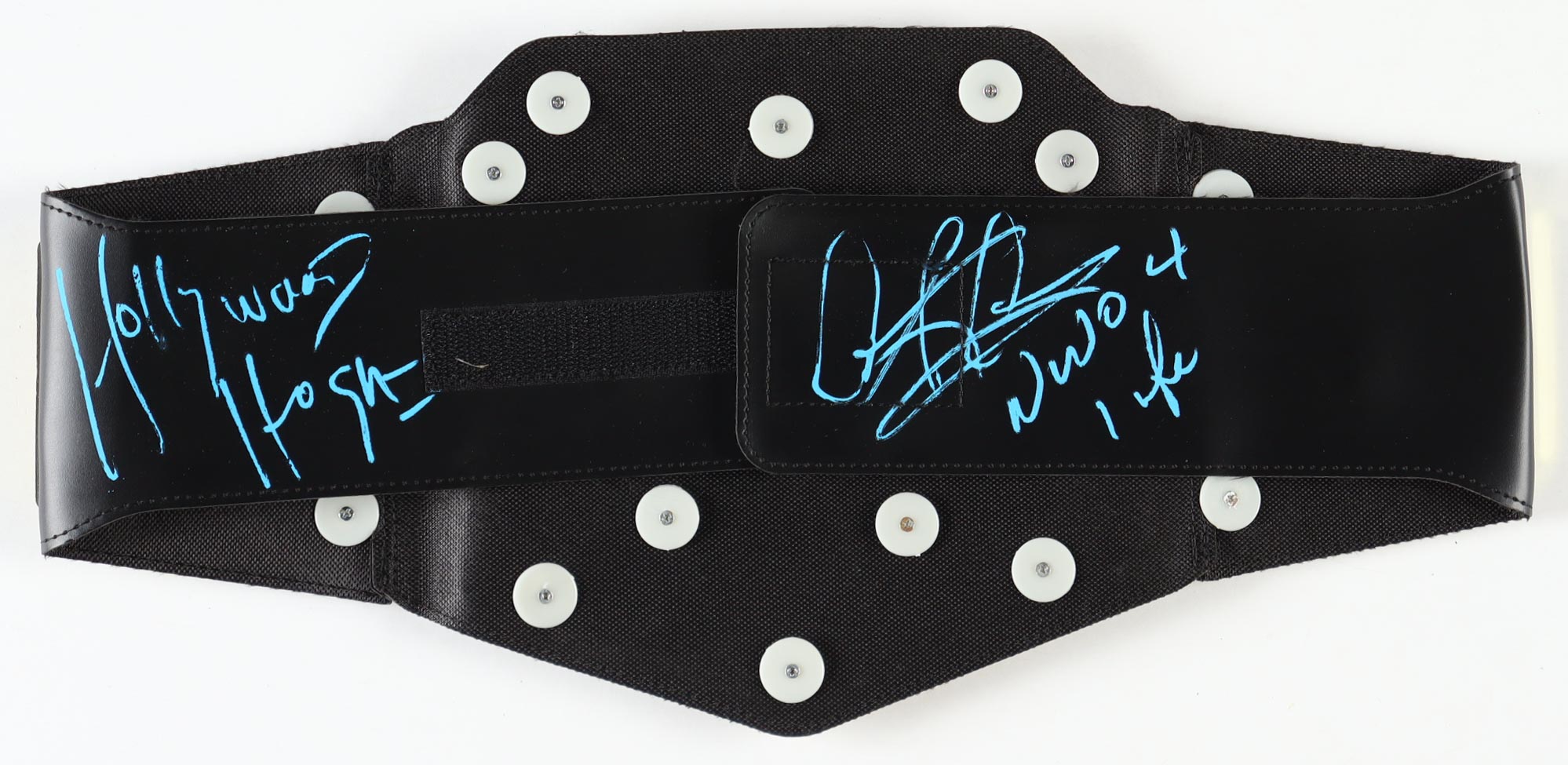 Hulk Hogan & Dennis Rodman Signed WWE Championship Belt Inscribed "NWO 4 Life" (PIA) at PristineAuction.com Hulk Hogan & Dennis Rodman Signed WWE Championship Belt Inscribed "NWO 4 Life" (PIA) at PristineAuction.com