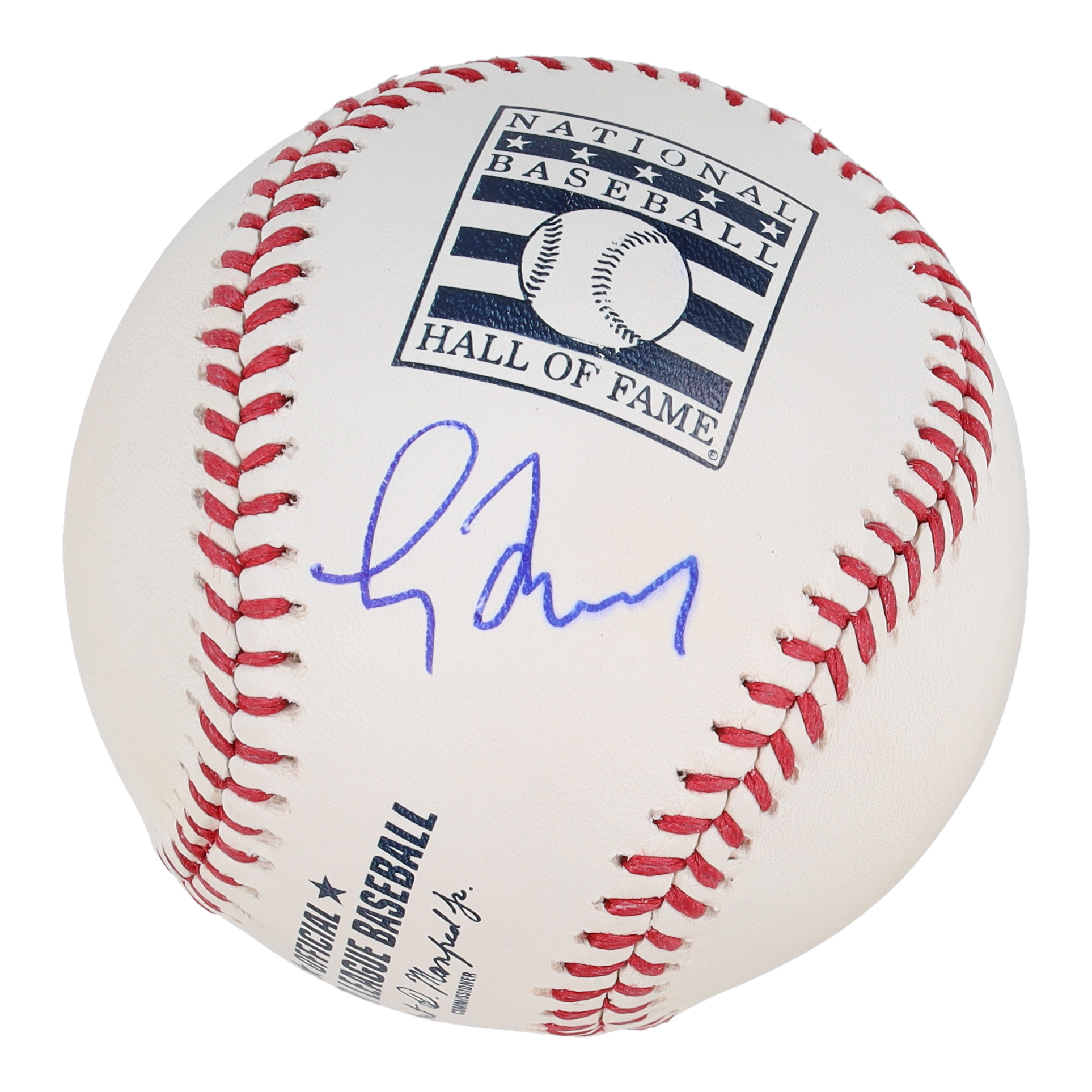 Greg Maddux Signed Hall of Fame Logo OML Baseball (Beckett) at PristineAuction.com Greg Maddux Signed Hall of Fame Logo OML Baseball (Beckett) at PristineAuction.com