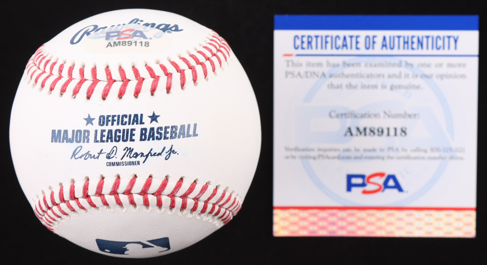 Michael Vick Signed OML Baseball (PSA) at PristineAuction.com Michael Vick Signed OML Baseball (PSA) at PristineAuction.com