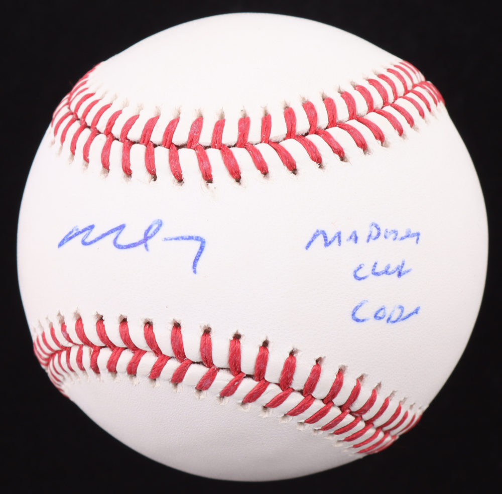 Michael Vick Signed OML Baseball Inscribed "Madden Cheat Code" (PSA) at PristineAuction.com Michael Vick Signed OML Baseball Inscribed "Madden Cheat Code" (PSA) at PristineAuction.com