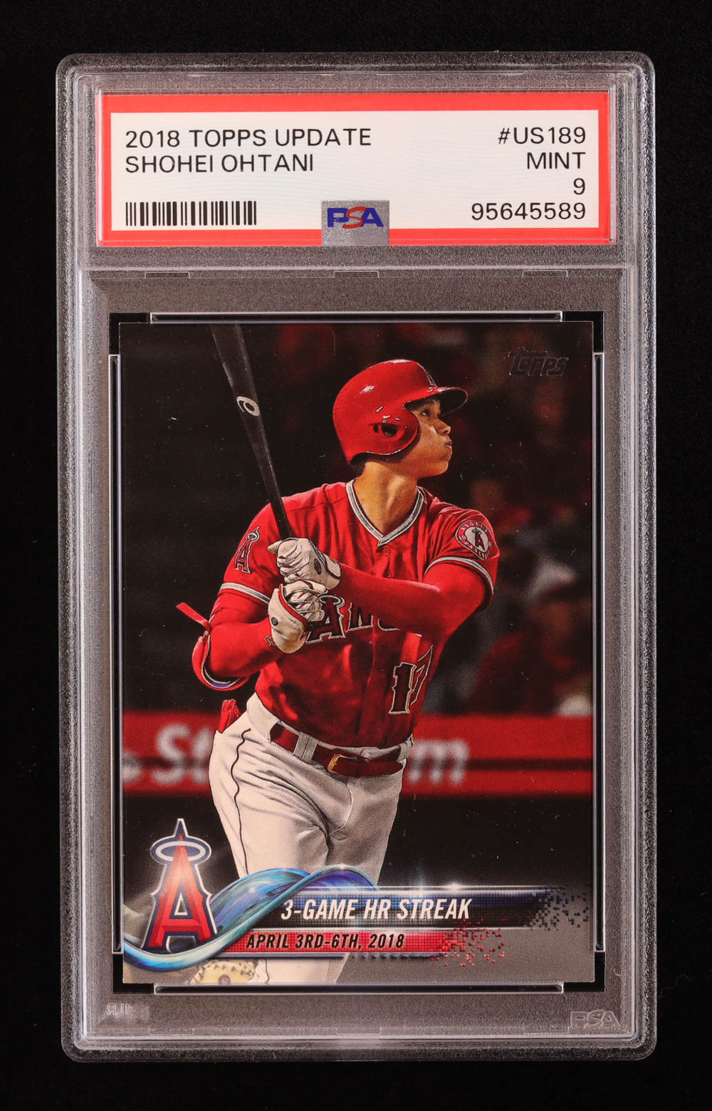 Shohei Ohtani 2018 Topps Update #US189 HL RC (PSA 9) at PristineAuction.com Shohei Ohtani 2018 Topps Update #US189 HL RC (PSA 9) at PristineAuction.com