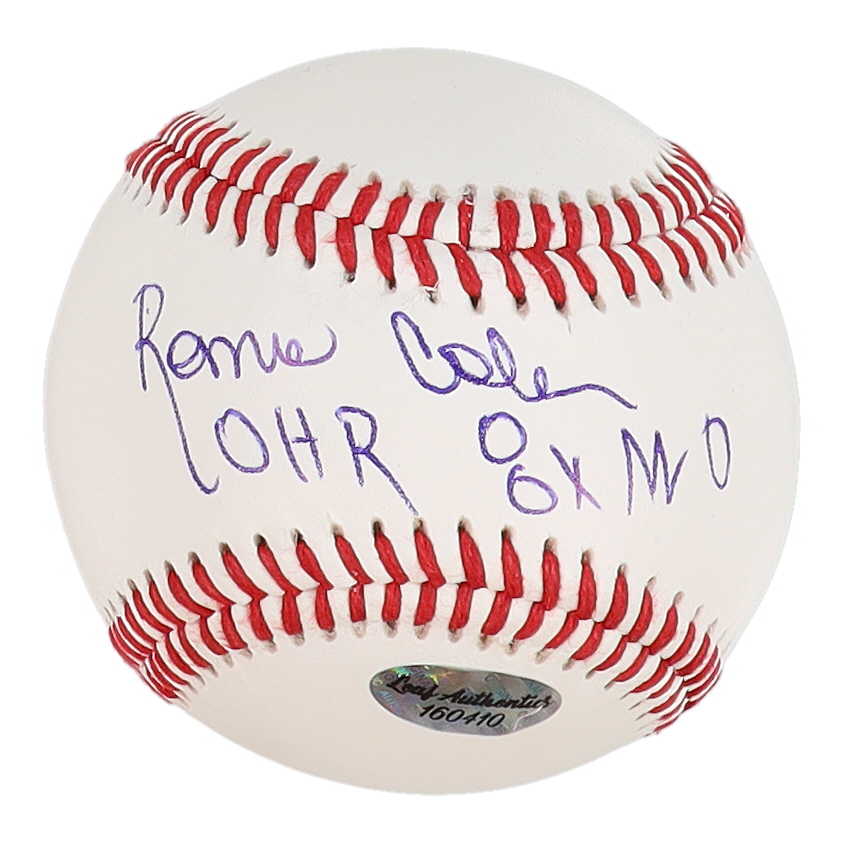 Ronnie Coleman Signed Baseball Inscribed "OHR" & "8x Mr. O" (Leaf) at PristineAuction.com Ronnie Coleman Signed Baseball Inscribed "OHR" & "8x Mr. O" (Leaf) at PristineAuction.com